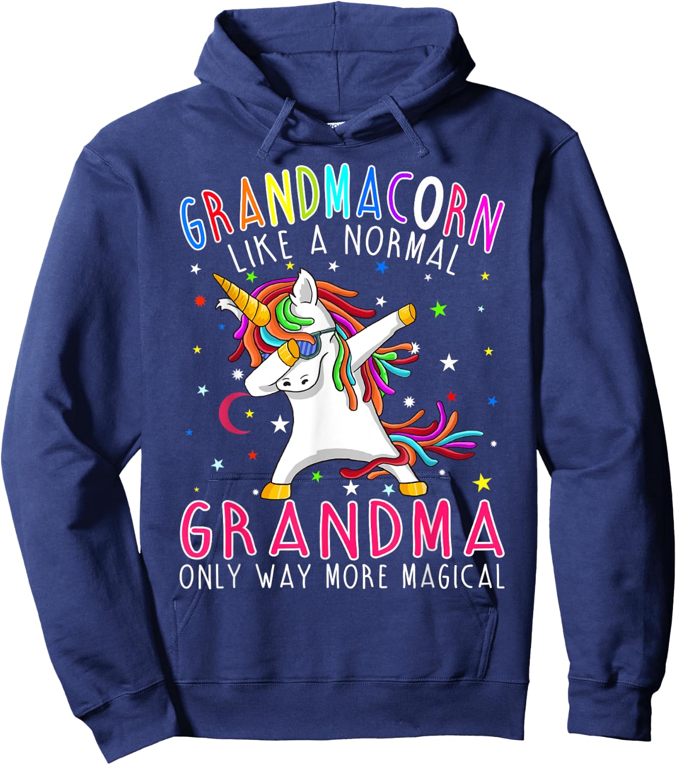 Grandmacorn Like A Normal Grandma Only Way More Magical Hoodie - Hoodie | Navy