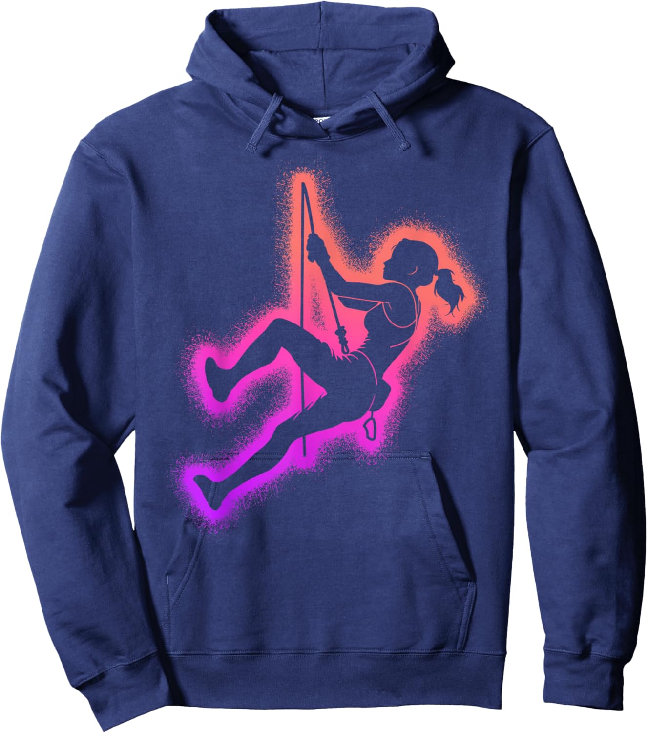 Climbing Bouldering Kids Girls Women Rock Climber Hoodie - Hoodie | Navy