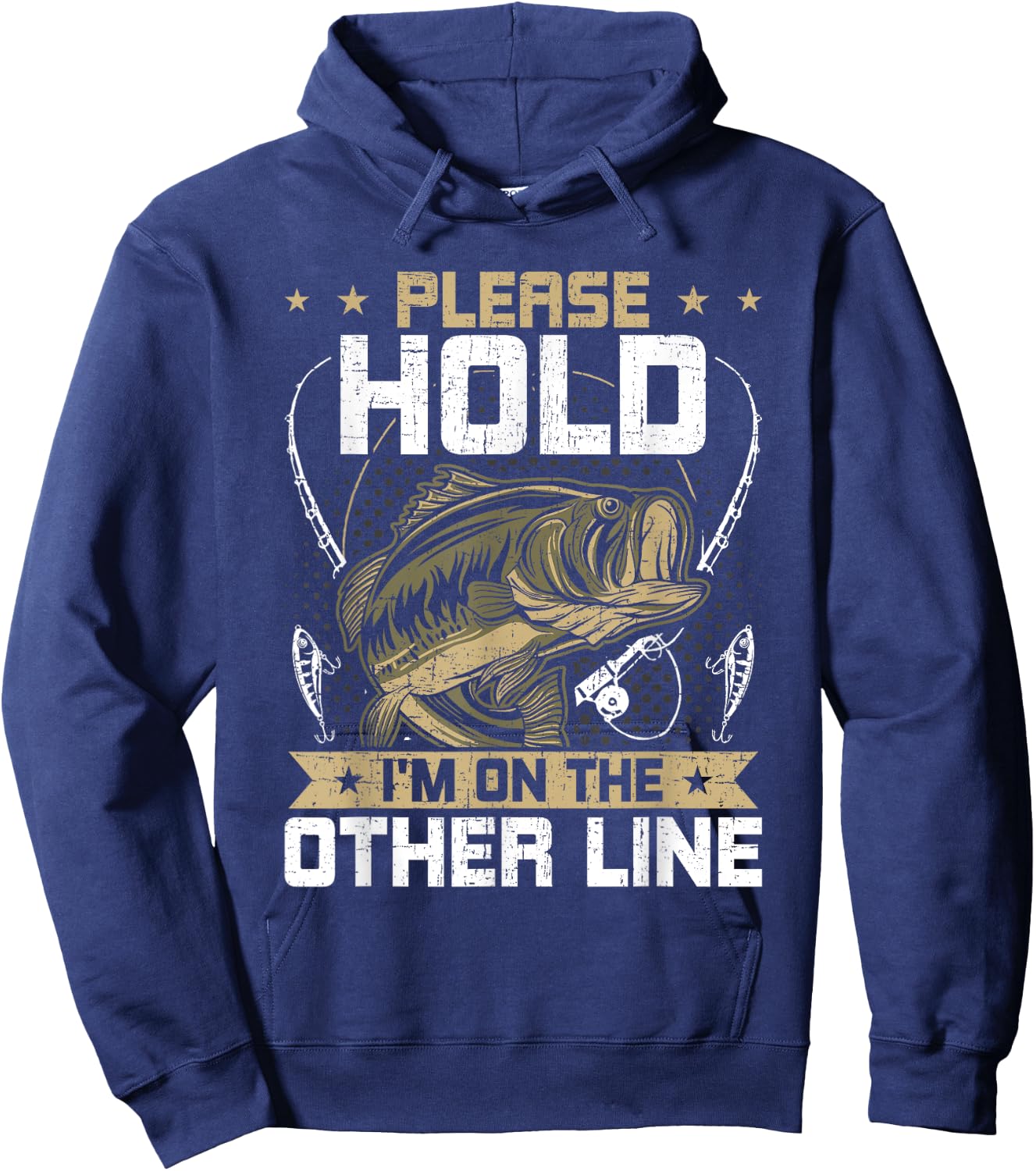 Please Hold I'm On The Other Line Fly Fishing Hoodie - Hoodie | Navy