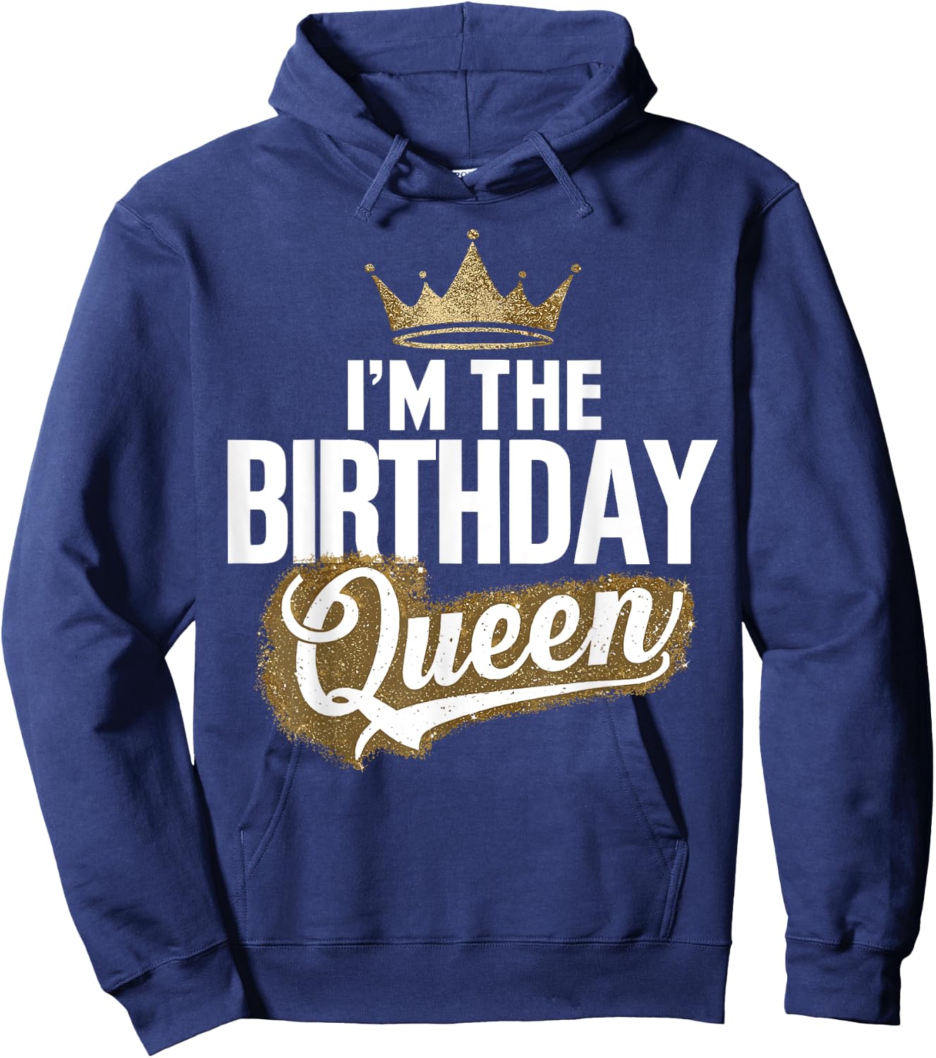 I'm The Birthday Queen Couples Matching Birthday Party Hoodie - Hoodie | Navy