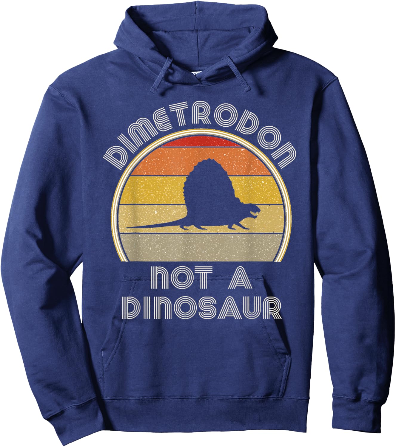 Dimetrodon Dinosaur Fact Funny Paleontology Stuff For Adults Hoodie - Hoodie | Navy