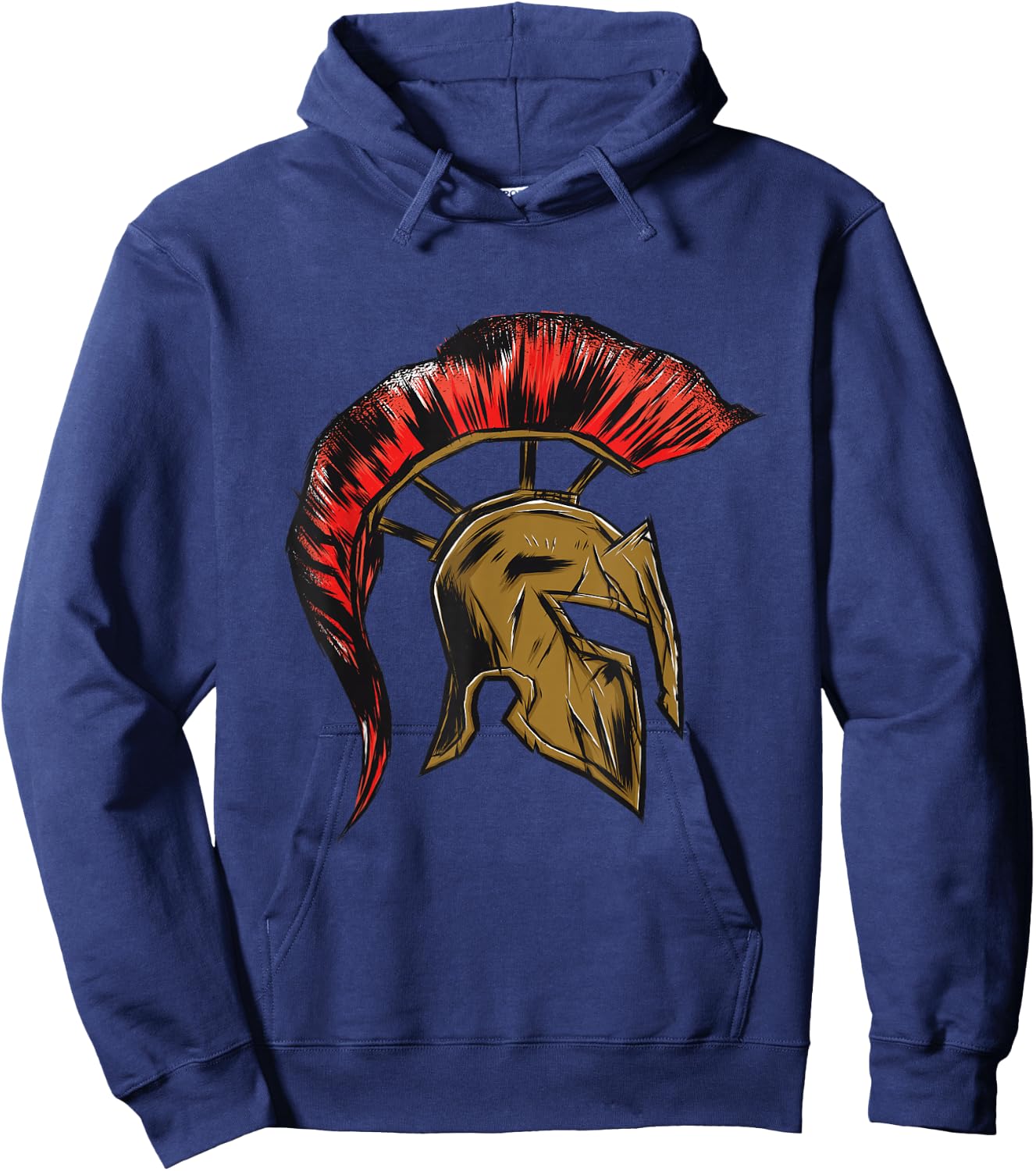 Spartan Gladiators Helmet Greece Warrior Sparta Hoodie - Hoodie | Navy