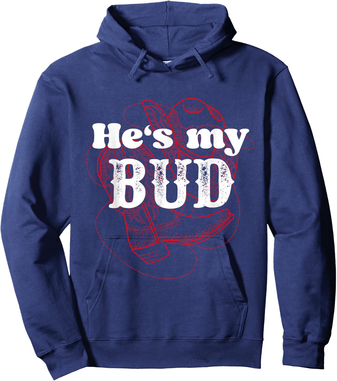 Texas Bud Texas Sissy Square Dance Couple Rodeo Hoodie - Hoodie | Navy