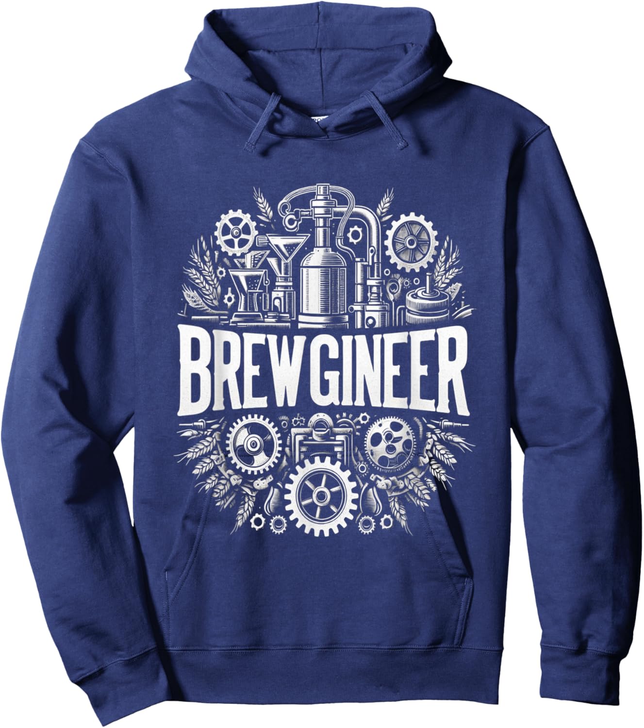 Creative Beer Enthusiast Brewery Lover Brewginee Hoodie - Hoodie | Navy