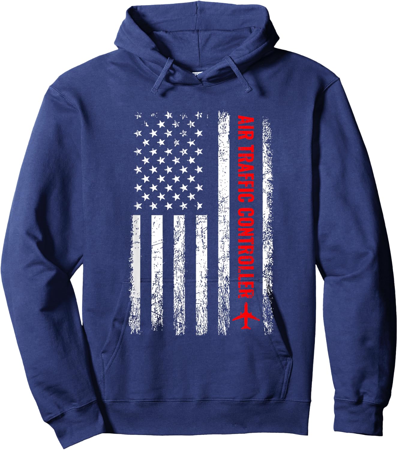 American Flag US, air traffic controller Hoodie - Hoodie | Navy