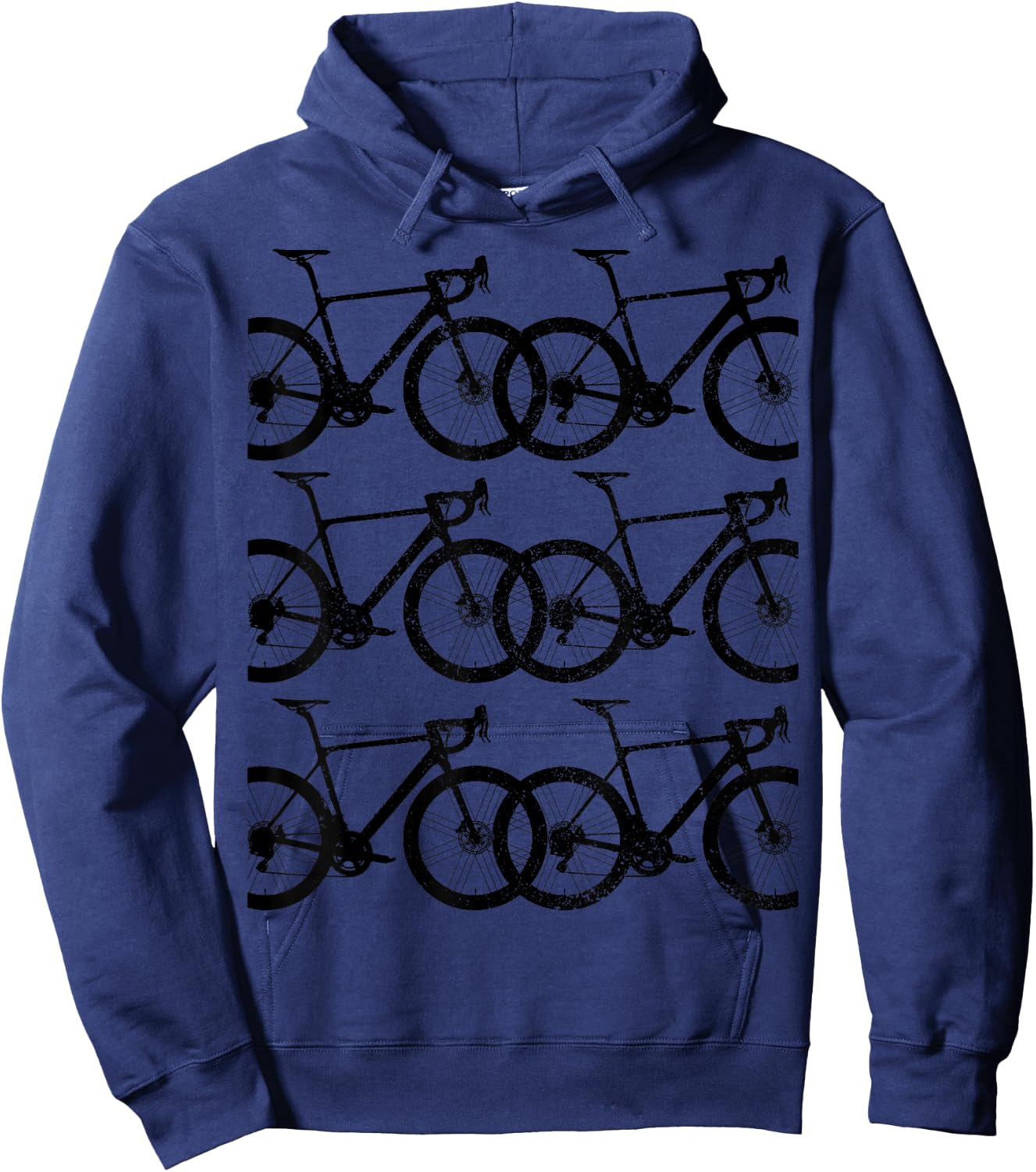 Road Bike Fixie Bicycle Road Cyclist Retro Cycling Gift Hoodie - Hoodie | Navy