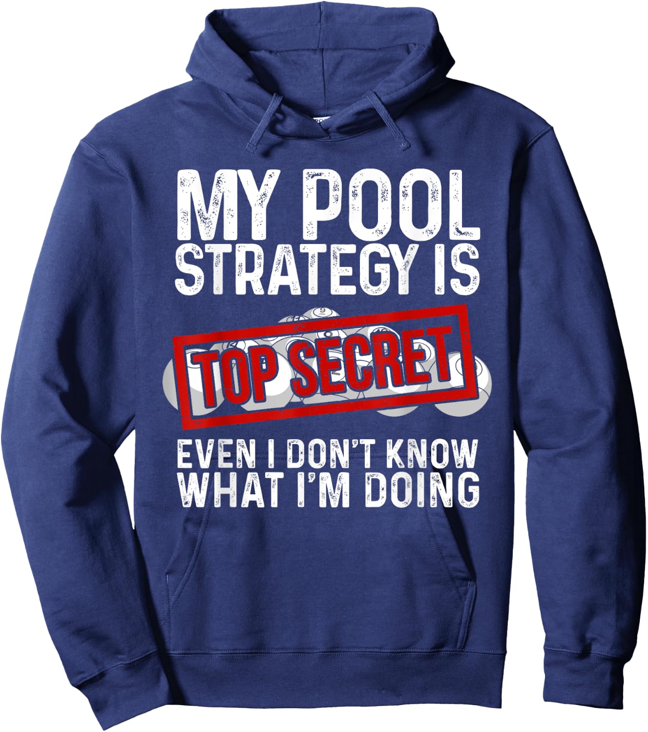 Funny Pool Player Billiards Gift Women Game Play Hoodie - Hoodie | Navy