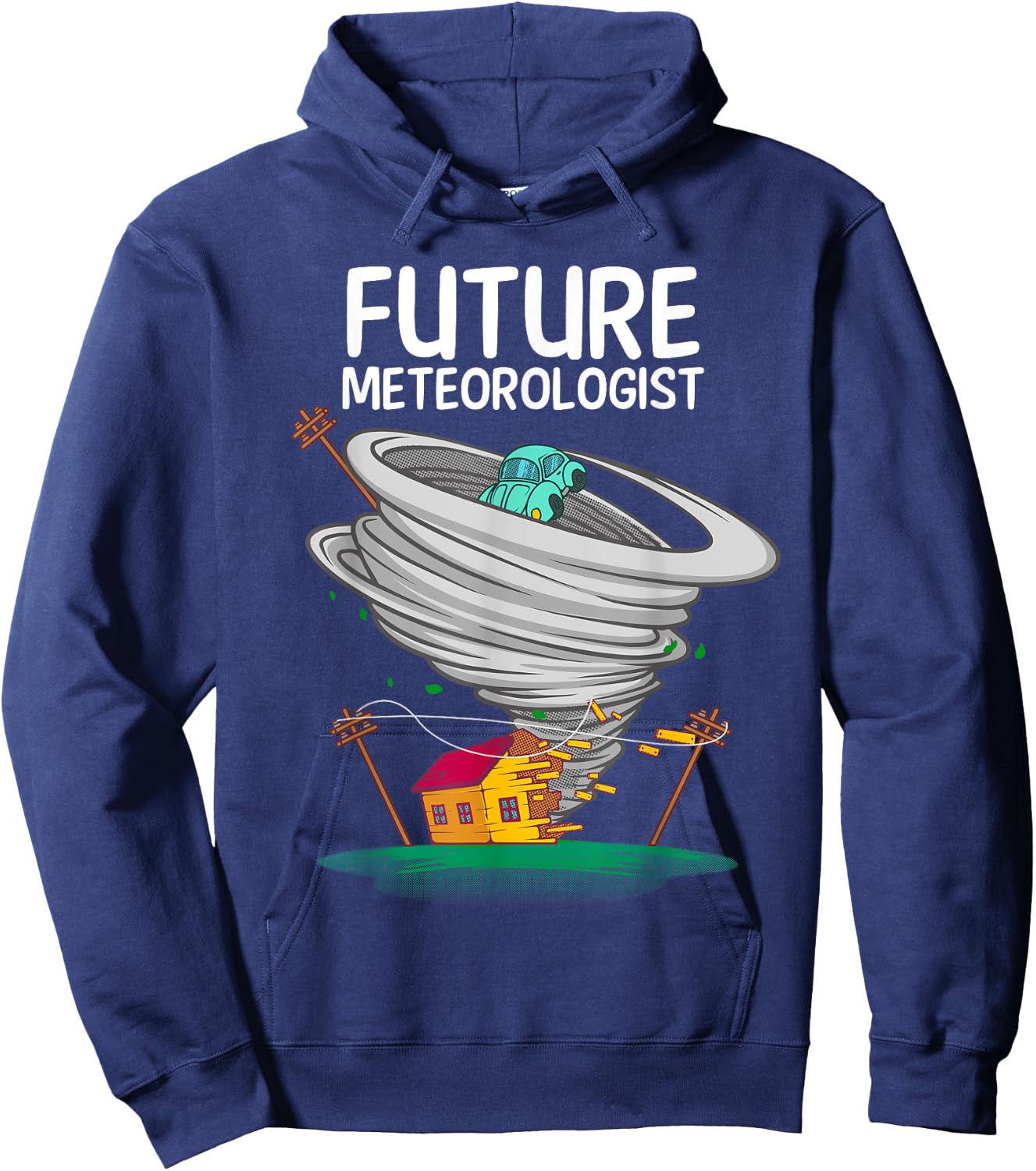 Funny Future Meteorologist Gift Kids Cool Meteorology Hoodie - Hoodie | Navy
