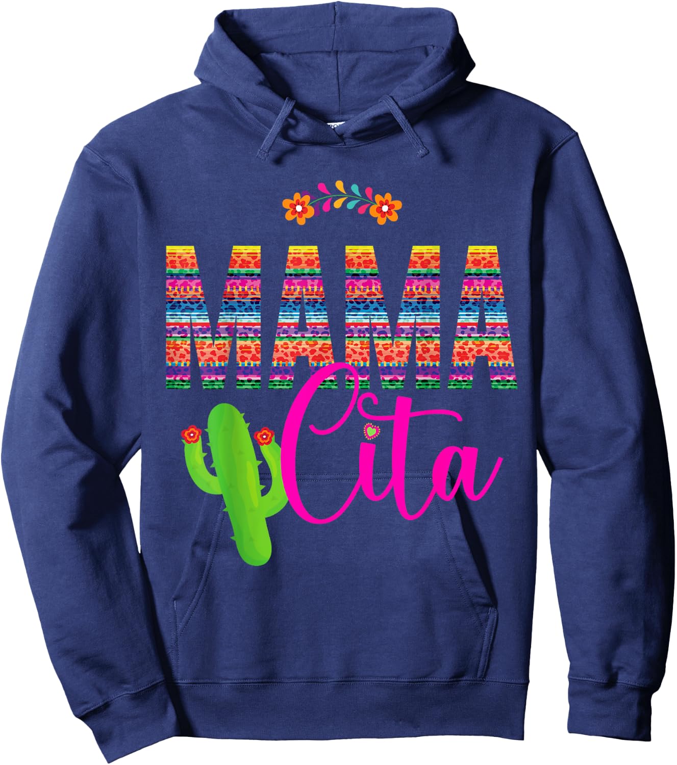 Mamacita Cinco de Mayo 5 De Mayo Cactus Fiesta Women Hoodie - Hoodie | Navy