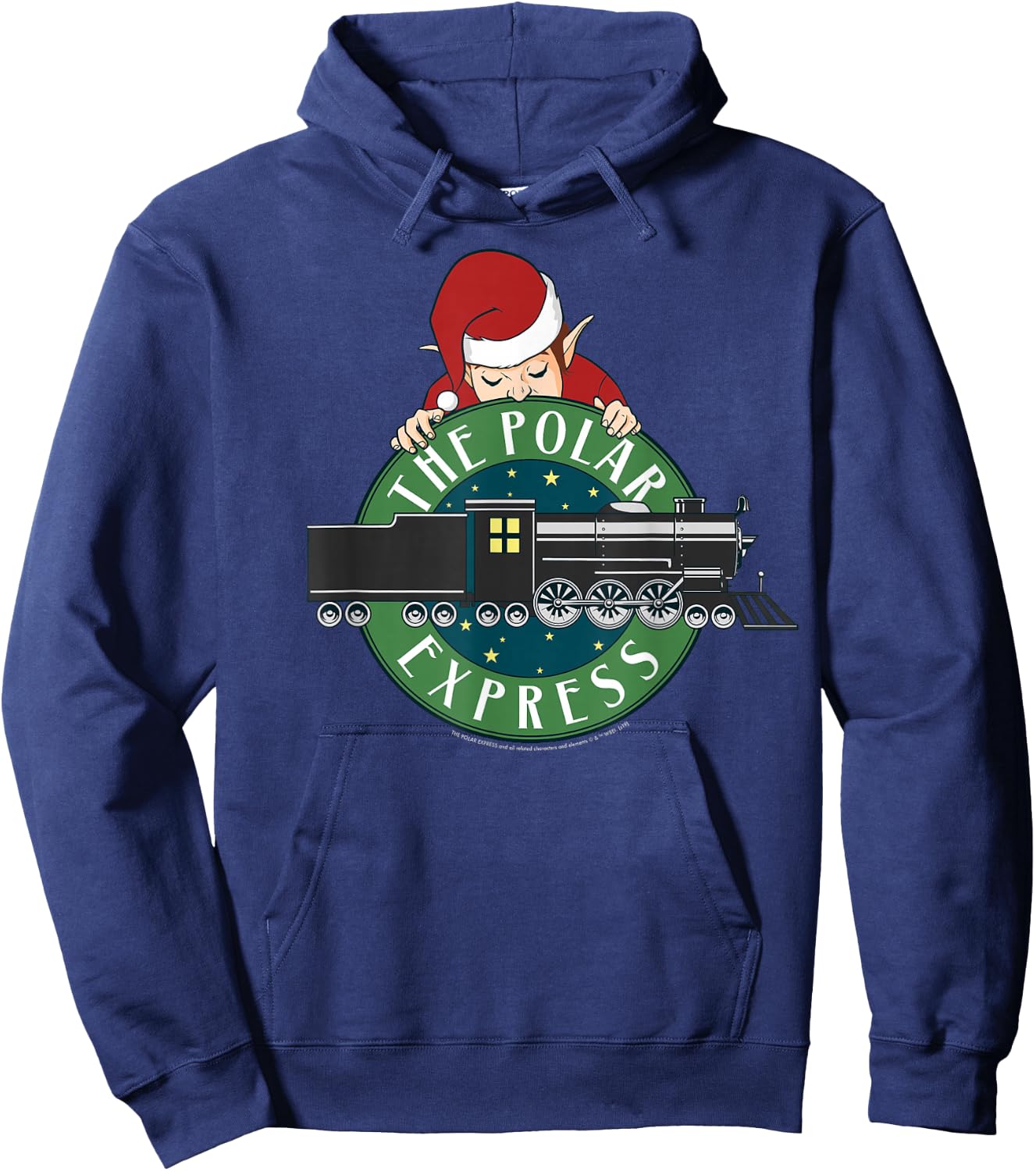 Polar Express Elf Train Logo Hoodie - Hoodie | Navy