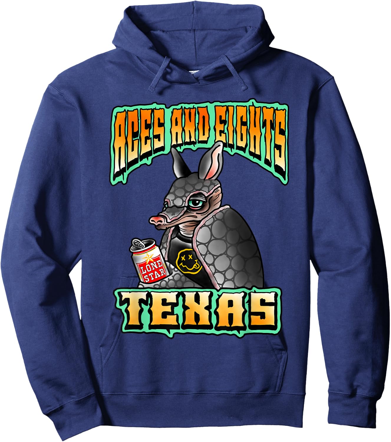 Punk Rock Armadillo Hoodie - Hoodie | Navy