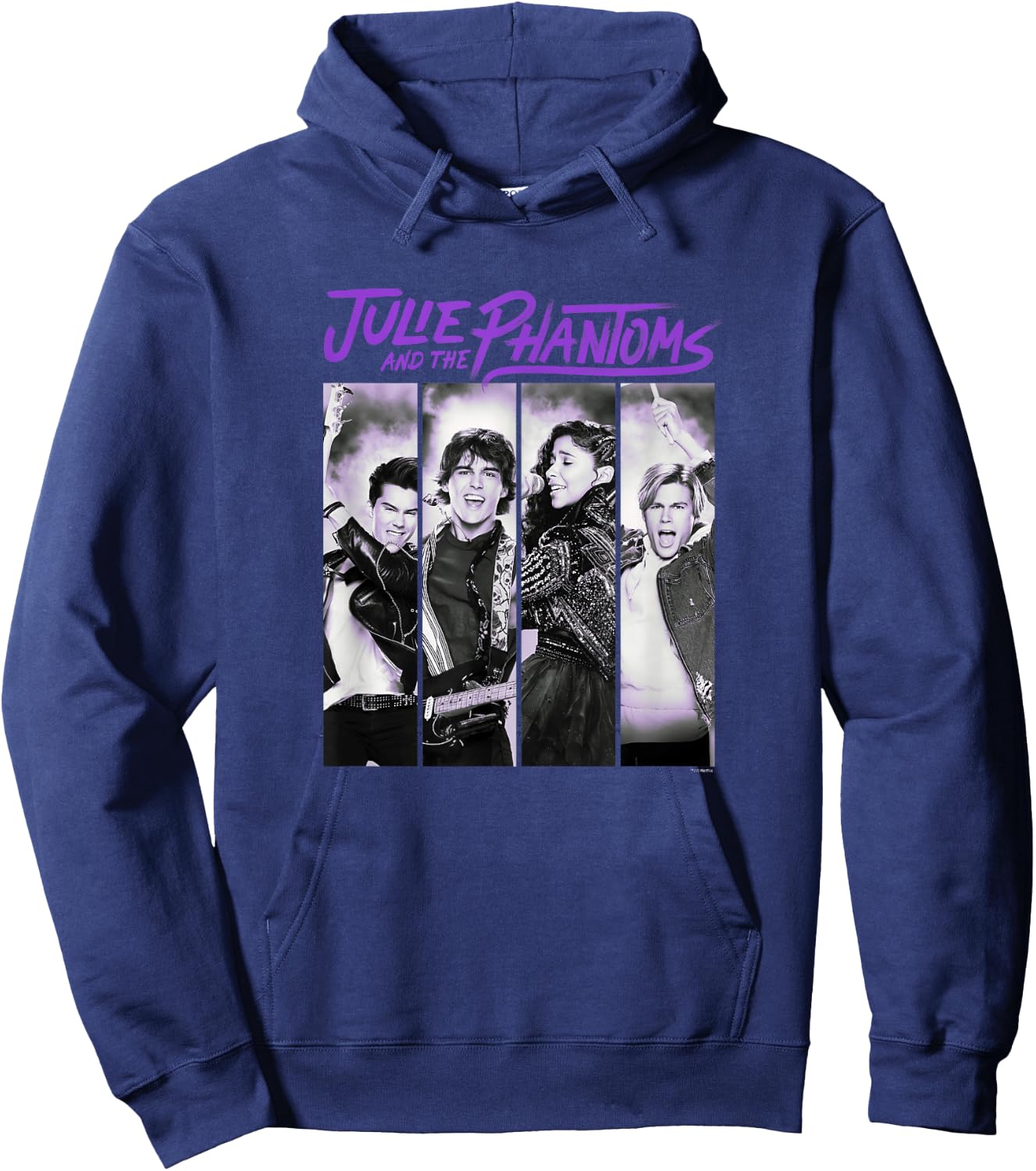 Julie And The Phantoms Band Portrait Panels Hoodie - Hoodie | Navy