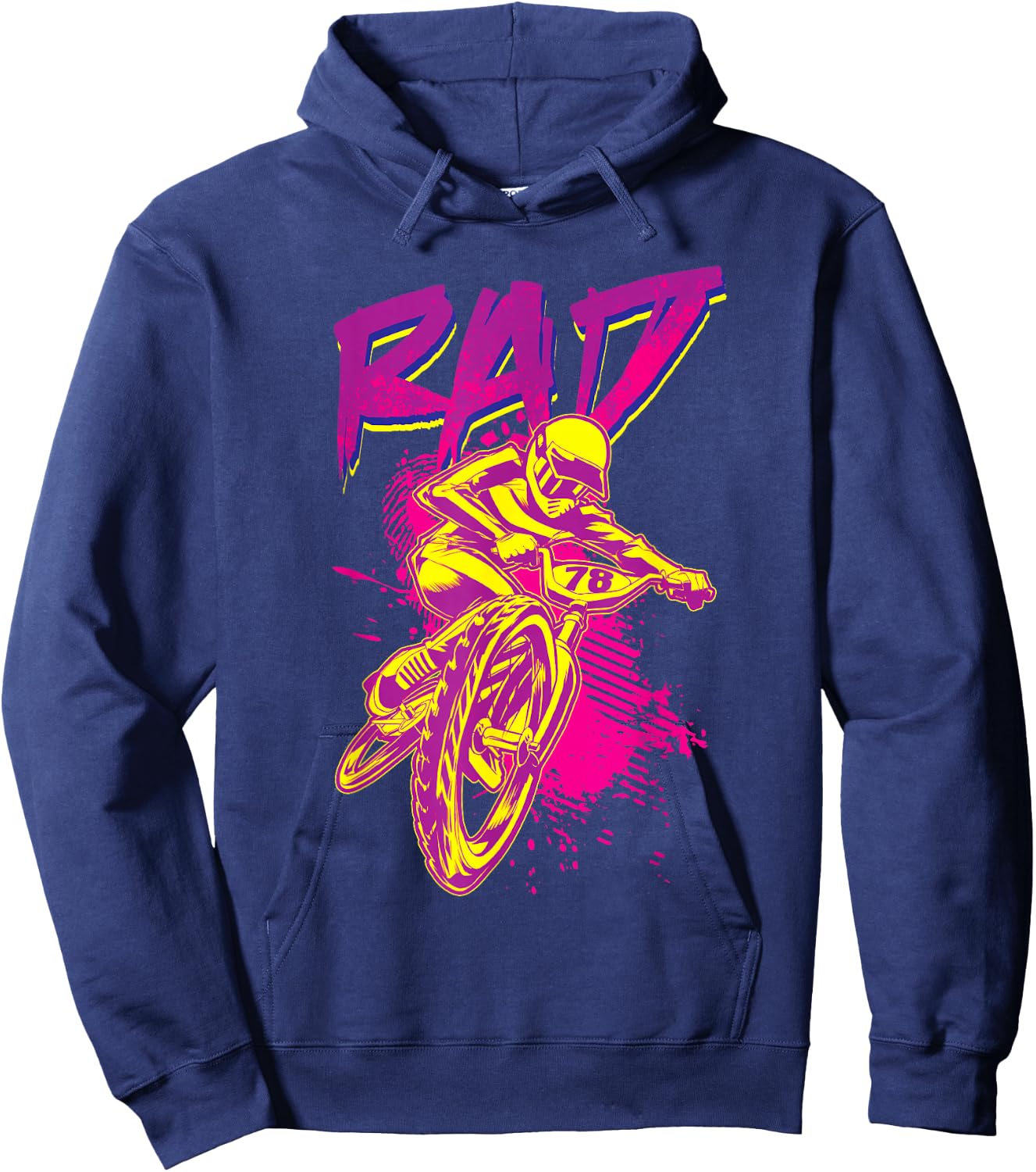 Rad BMX 80s Hoodie - Hoodie | Navy