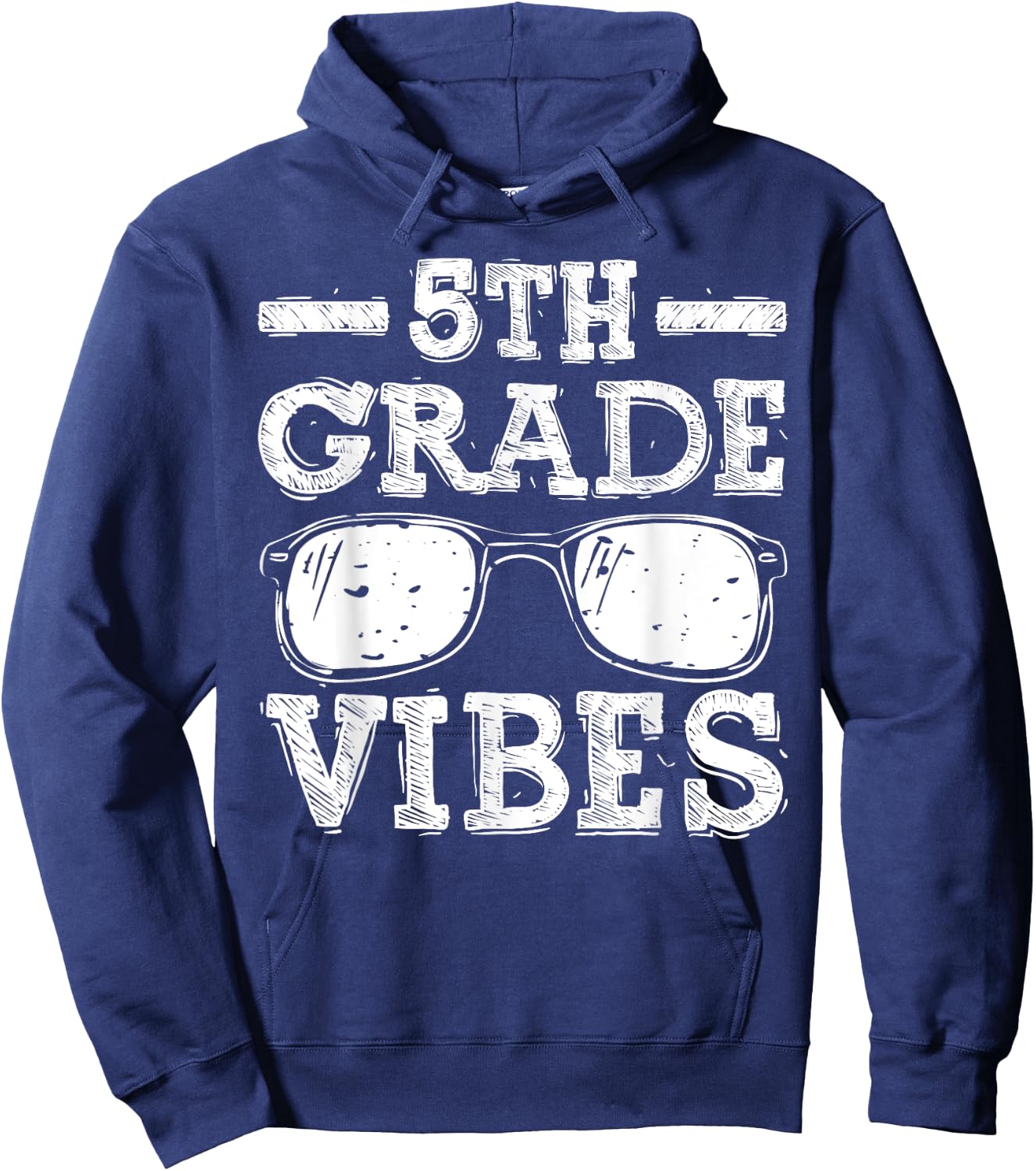 Back to School 5th Grade Vibes, First Day Teacher Children Hoodie - Hoodie | Navy