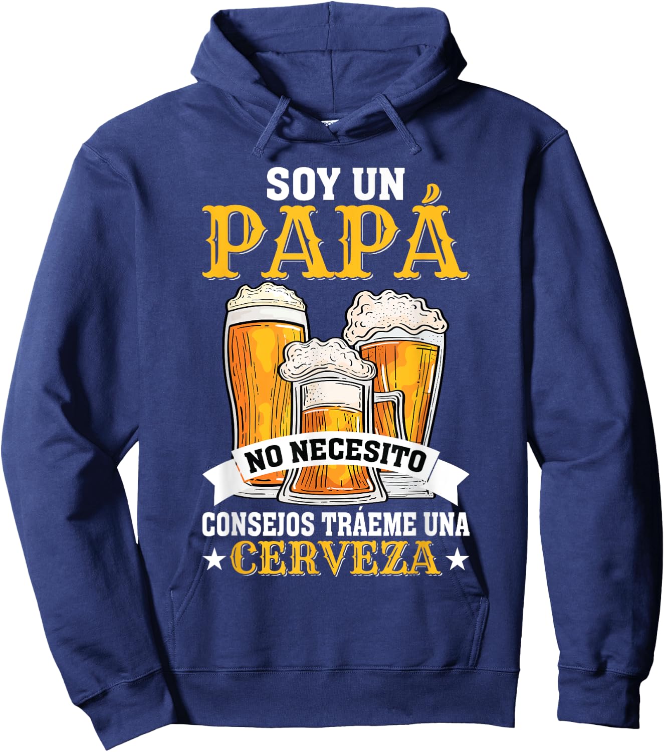 Camiseta Para Bebedores De Cerveza Divertida Para Papá Hoodie - Hoodie | Navy