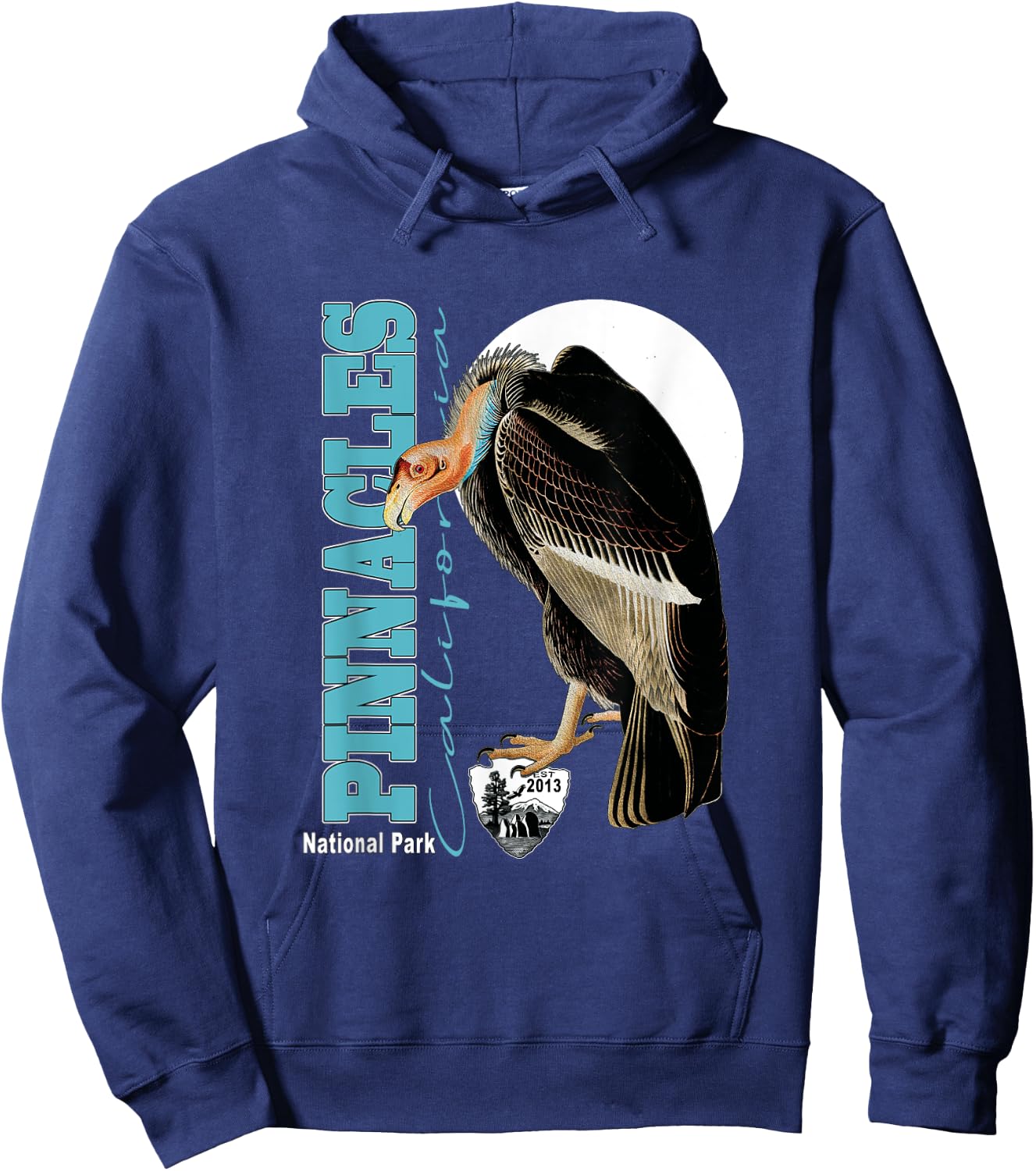 Pinnacles National Park California Condors Souvenir est 2013 Hoodie - Hoodie | Navy