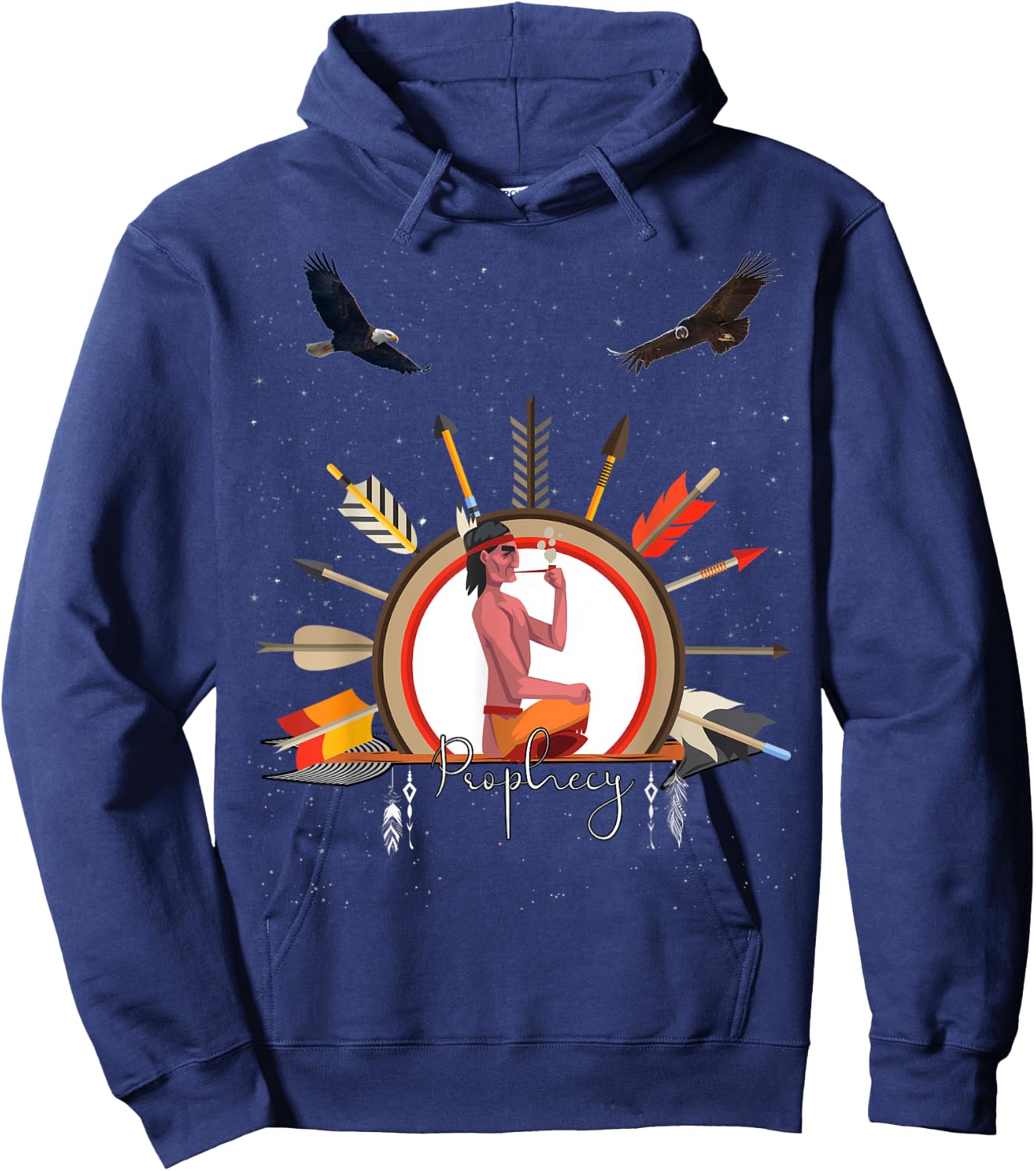 eagle condor prophecy Spiritual Shamanic Gift Hoodie - Hoodie | Navy