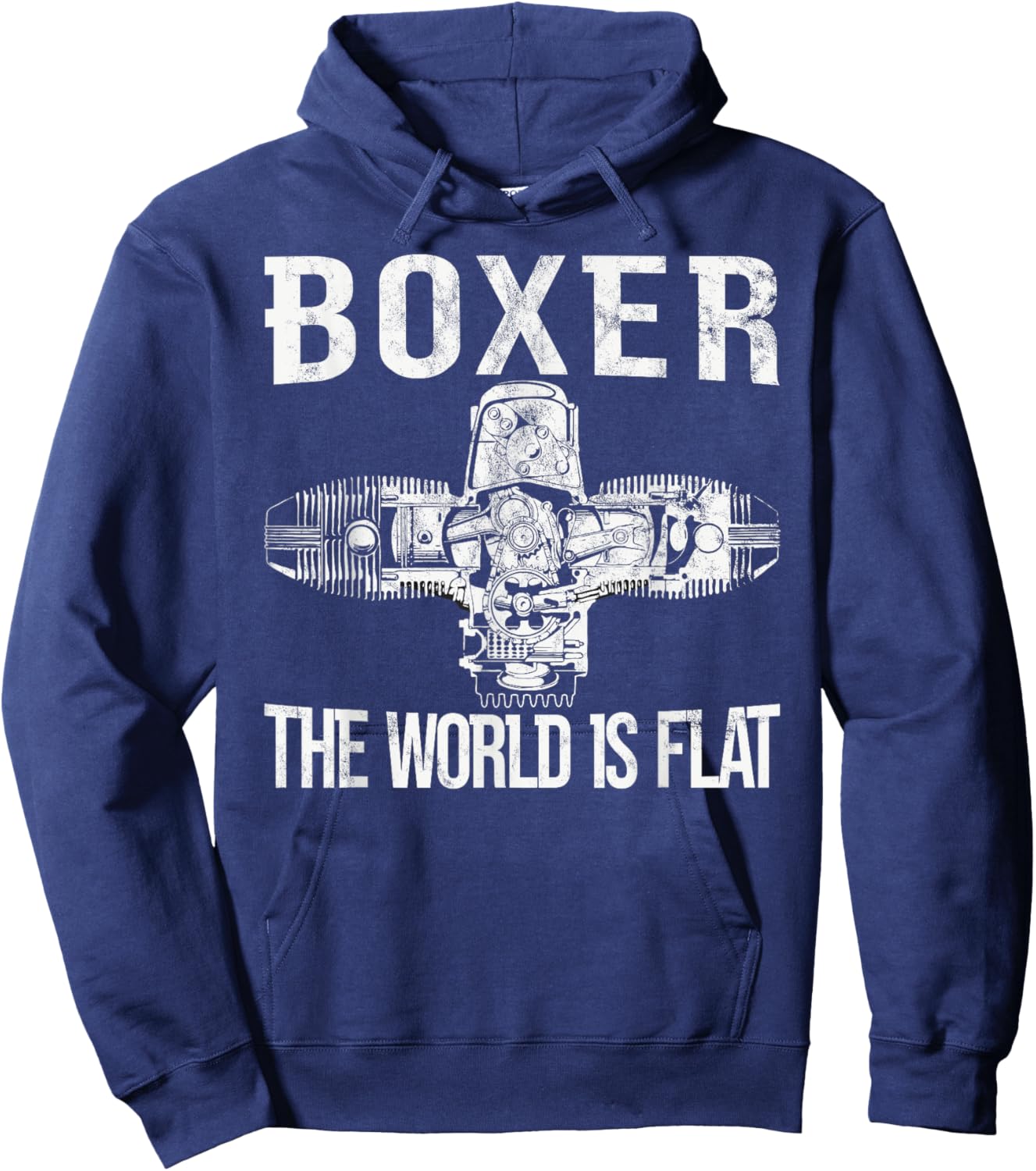 Boxer Two-Cylinder Motorcycle Biker Boxer Engine Hoodie - Hoodie | Navy
