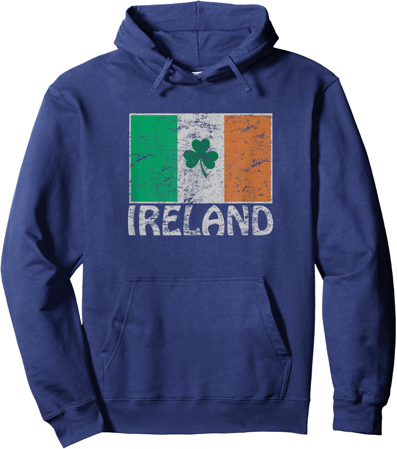 Irische & Irland Flagge Co. Ireland Flag Irish Flag - Black, Small Hoodie - Hoodie | Navy