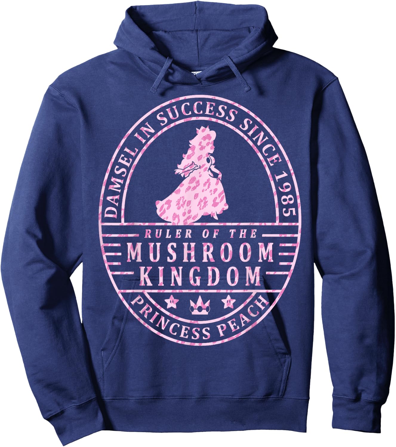 Super Mario Princess Peach Ruler Of The Mushroom Kingdom Hoodie - Hoodie | Navy