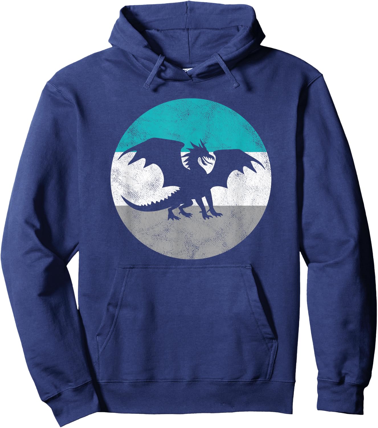 Dragon Retro Fantasy Gift or Boys Hoodie - Hoodie | Navy