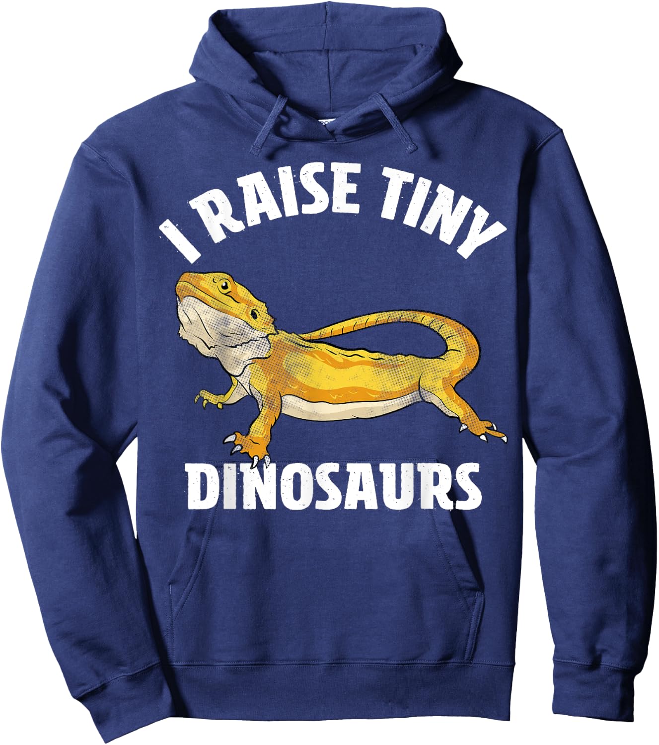 I Raise Tiny Dinosaurs Bearded Dragon Hoodie - Hoodie | Navy