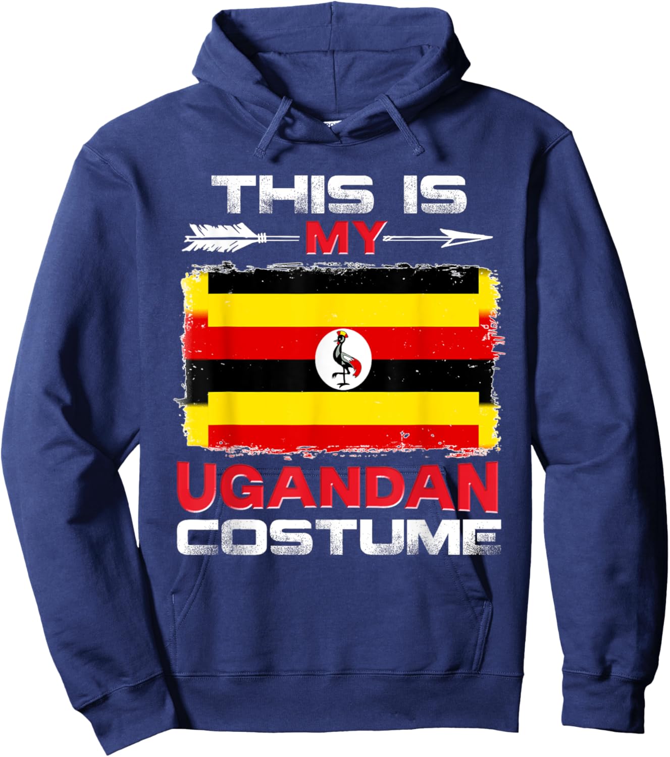 This Is My Ugandan Costume Uganda Hoodie - Hoodie | Navy
