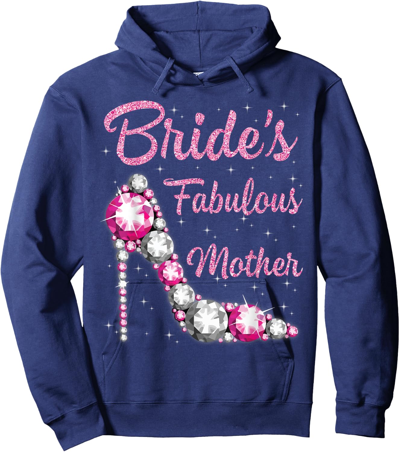 Mother's Fabulous Bride Happy Wedding Married Day Vintage Hoodie - Hoodie | Navy