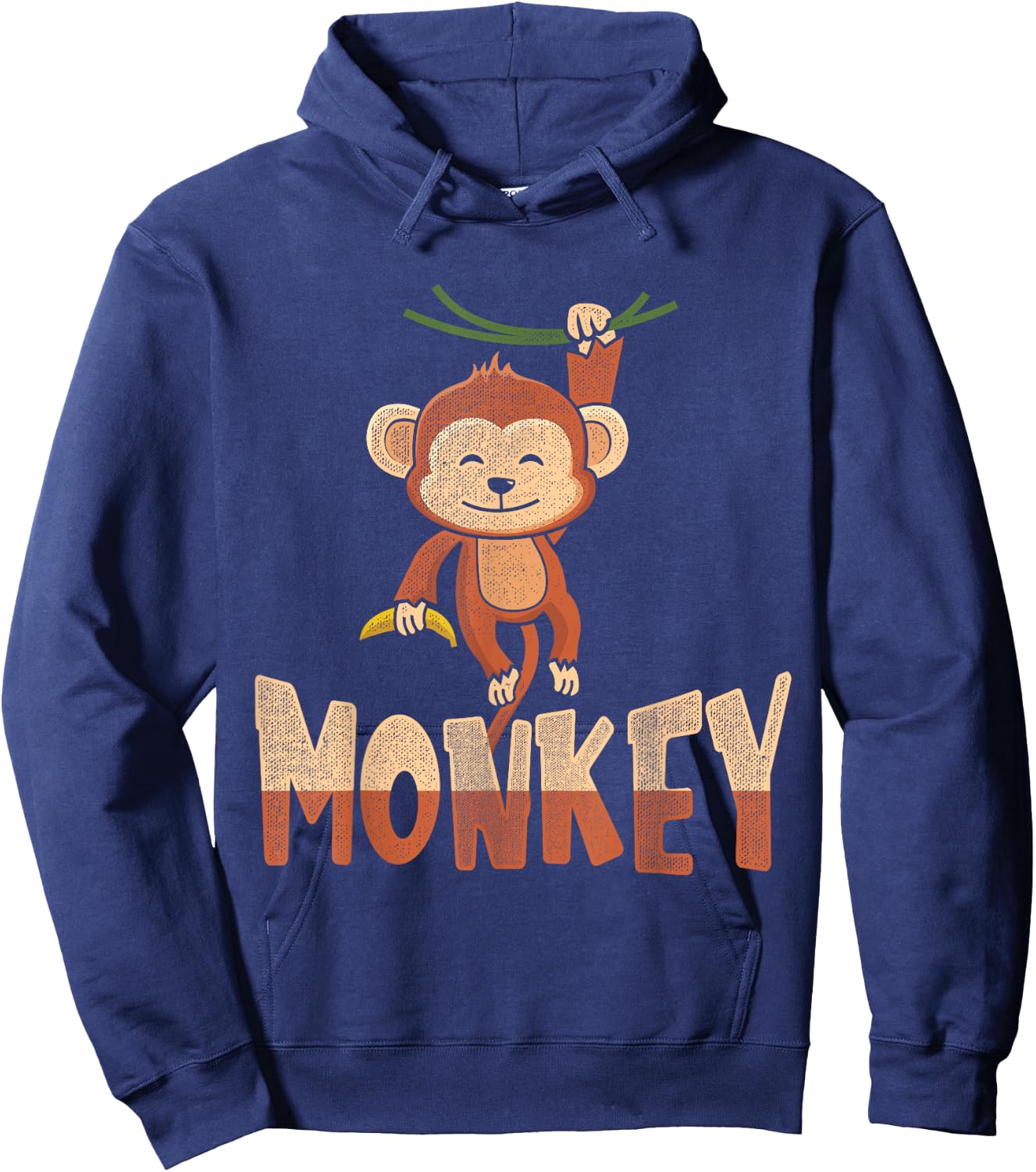 Cute Monkey Hoodie - Hoodie | Navy