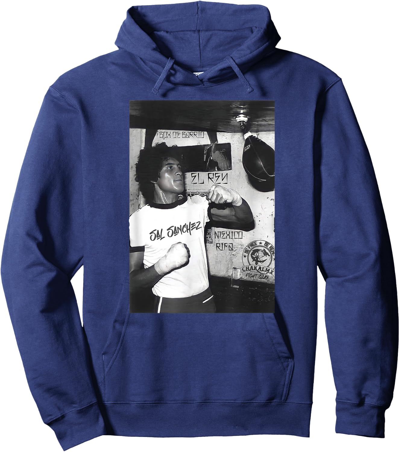 Sal Sanchez - Mexican Boxing King Chakalmx Hoodie - Hoodie | Navy