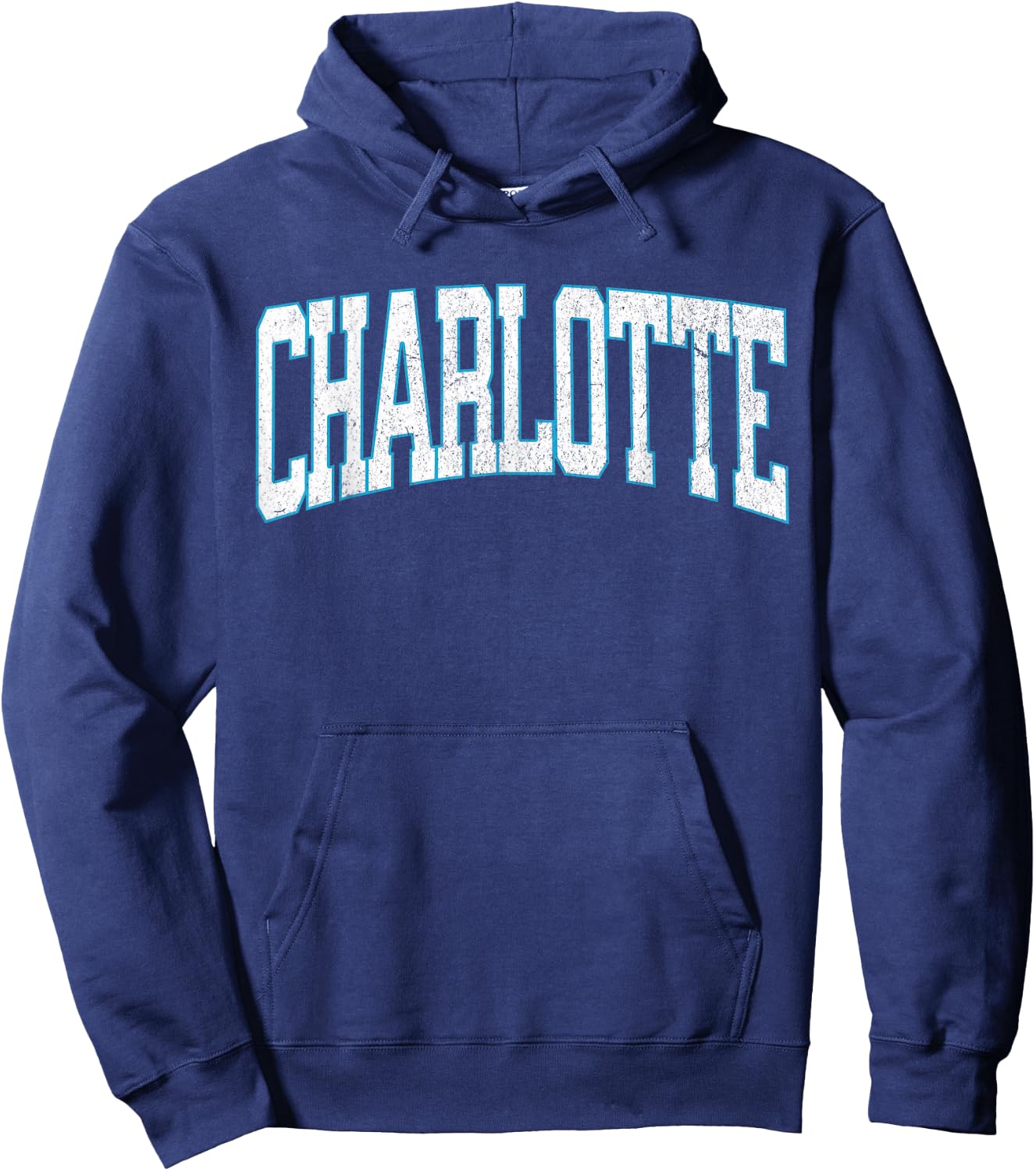 Charlotte Soccer Vintage City Hoodie - Hoodie | Navy