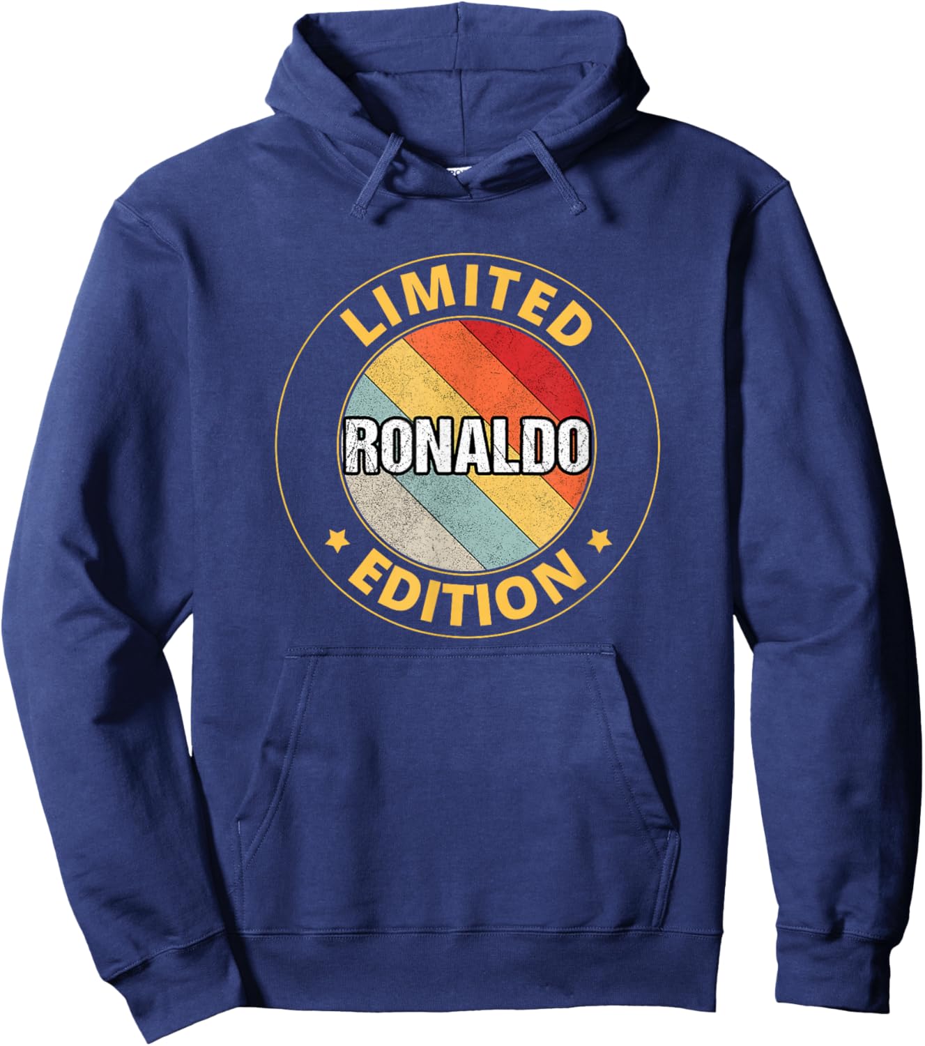 Ronaldo Name , Small, Black Hoodie - Hoodie | Navy