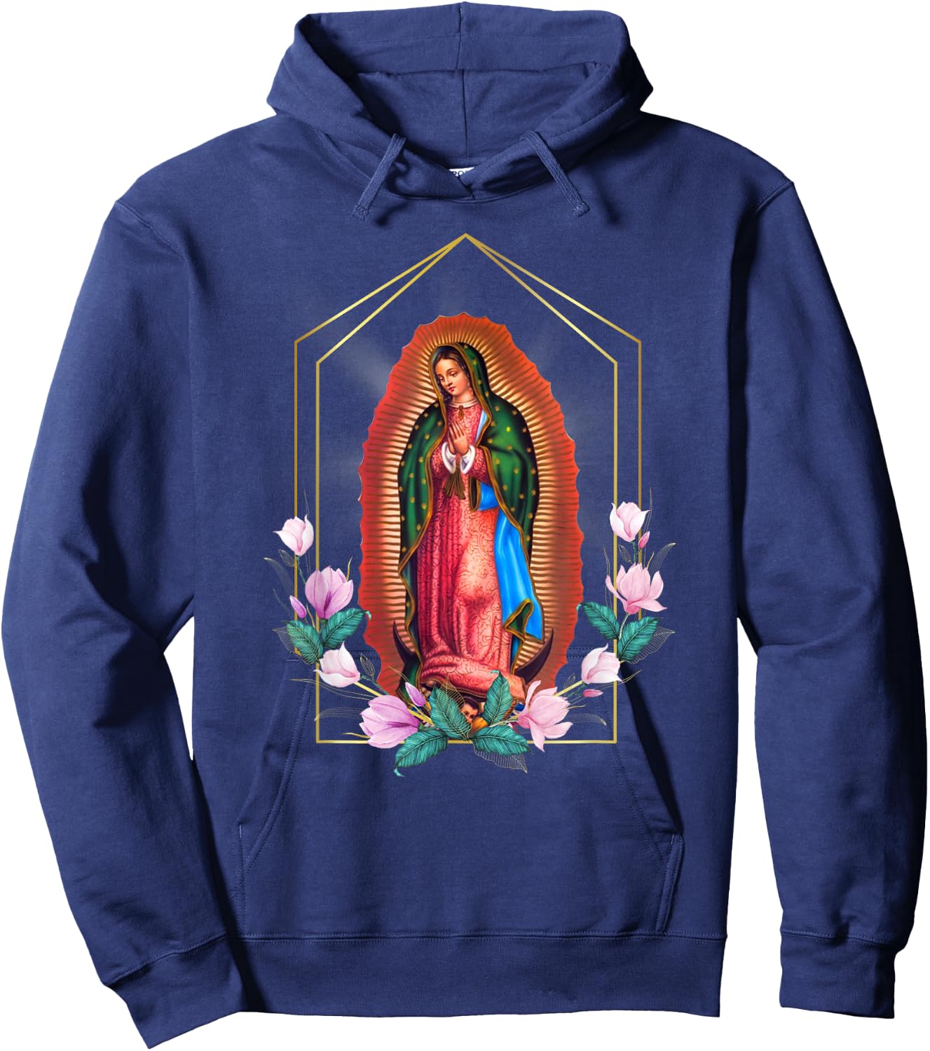 Our Lady of Guadalupe - Blessed Holy Virgin Mary Catholic Hoodie - Hoodie | Navy