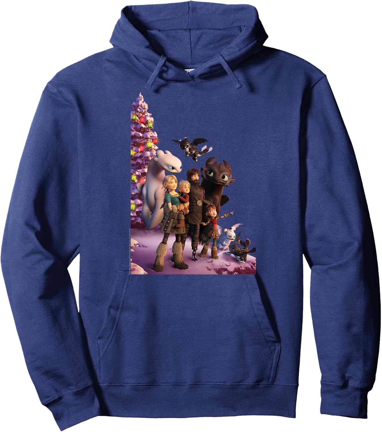How to Train Your Dragon 3 One Big Family Hoodie - Hoodie | Navy