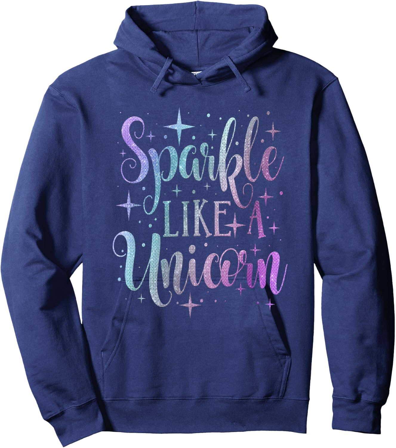 Sparkle Like A Unicorn Shirt Girls Purple Teal Blush Ombre Hoodie - Hoodie | Navy