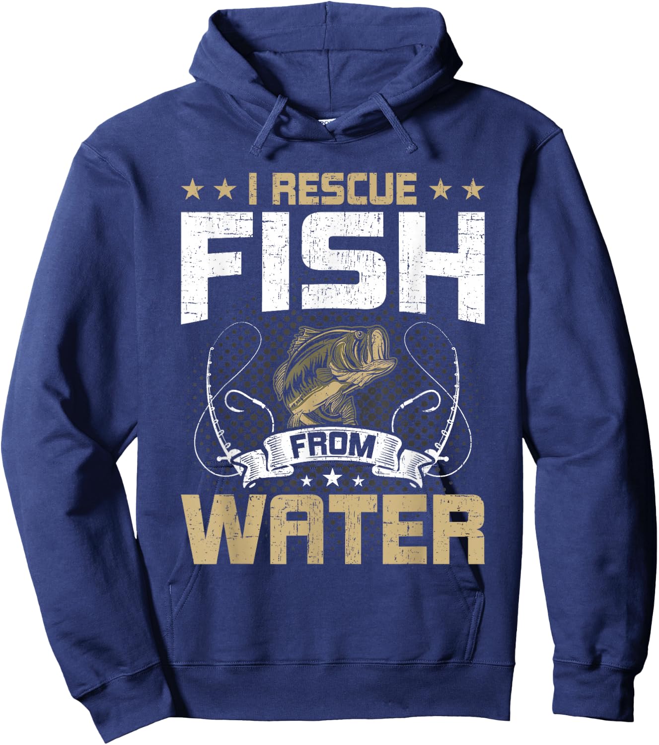 I Rescue Fish From Water Fly Fishing Hoodie - Hoodie | Navy