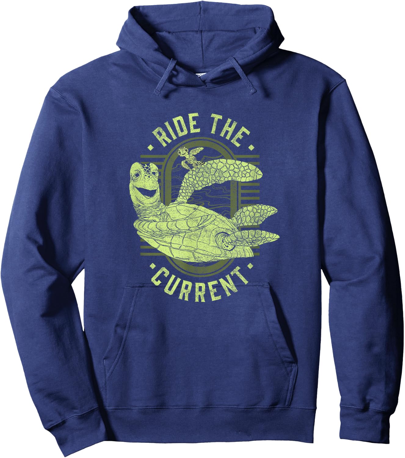Disney Pixar Earth Day Finding Nemo Turtle Ride The Current Hoodie - Hoodie | Navy