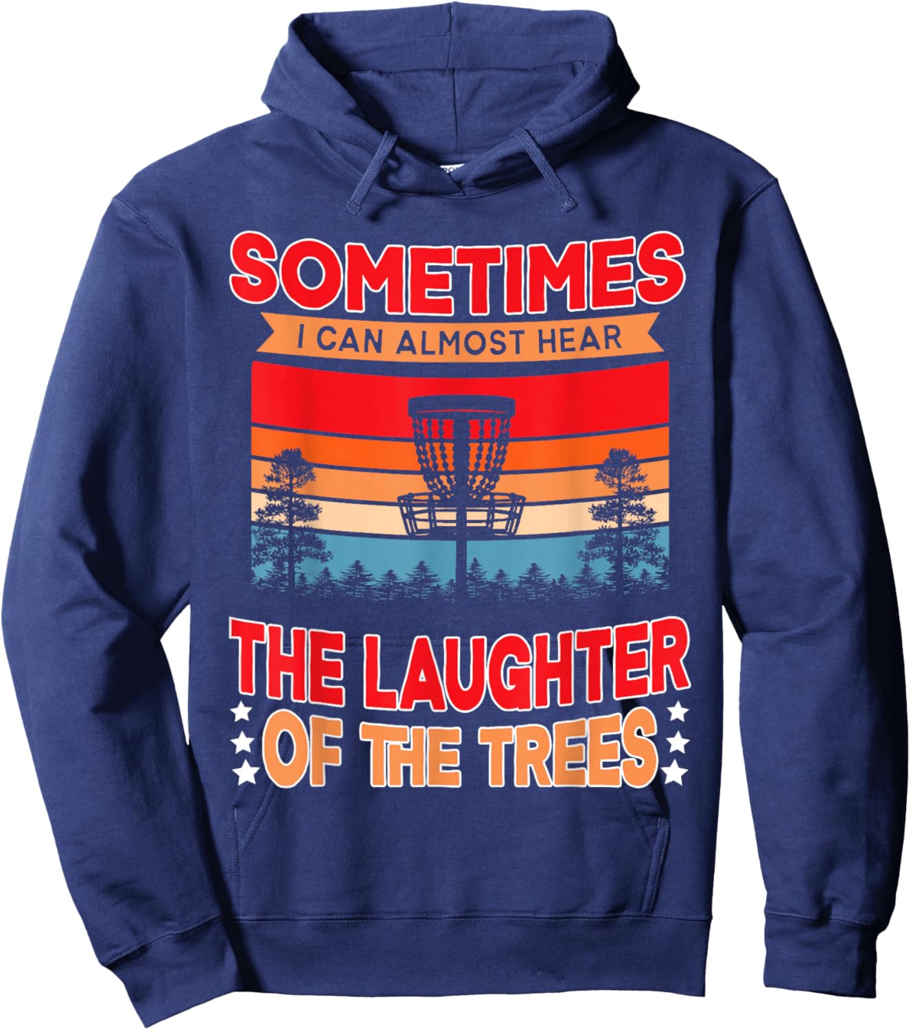 Funny Disc Golf Frisbee Player Hoodie - Hoodie | Navy
