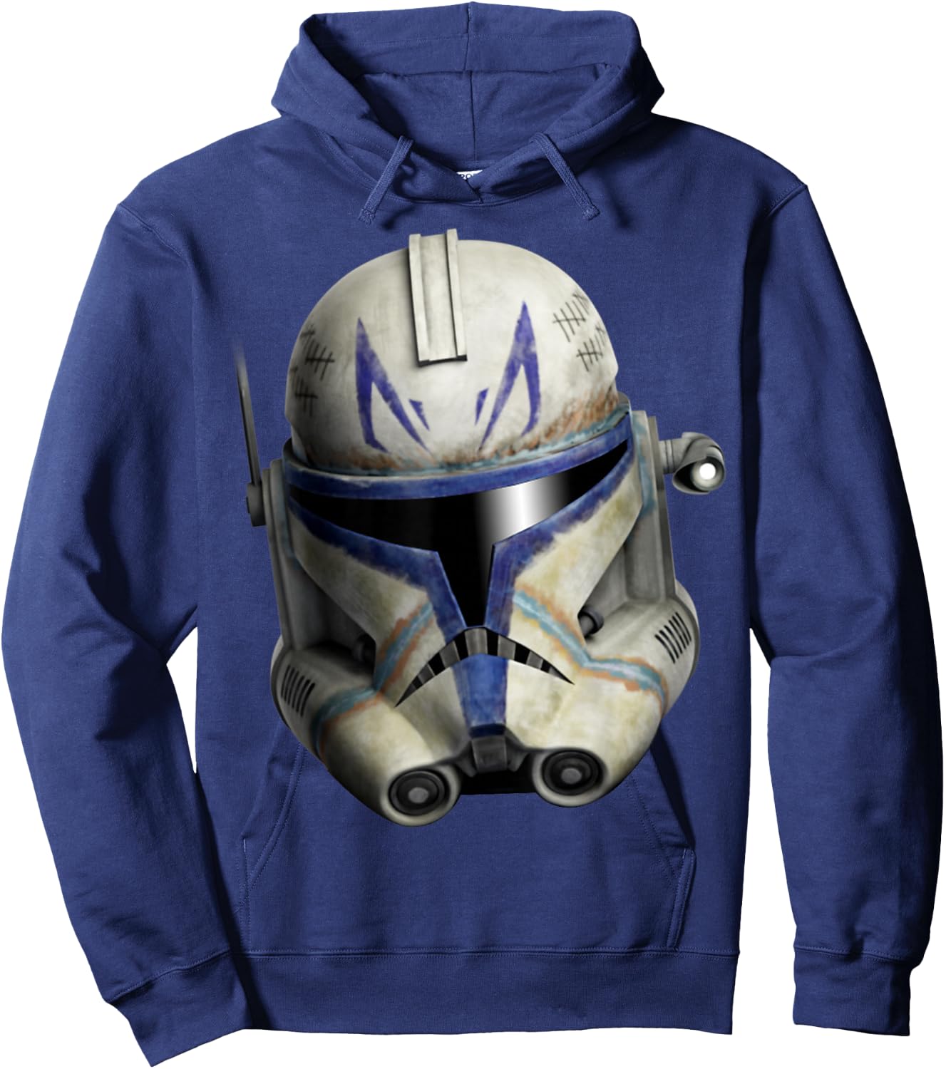 Star Wars: The Clone Wars Clone Captain Rex Big Face Hoodie - Hoodie | Navy