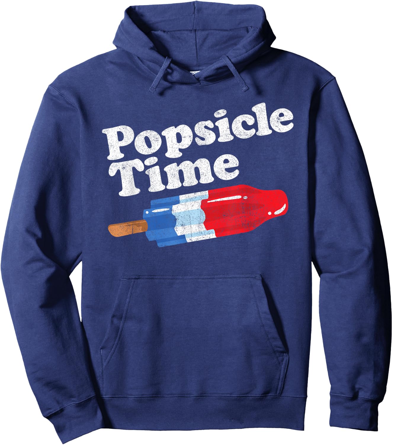Summer Popsicle Time Funny Bomb Retro 80s Pop Vacation Gift Hoodie - Hoodie | Navy