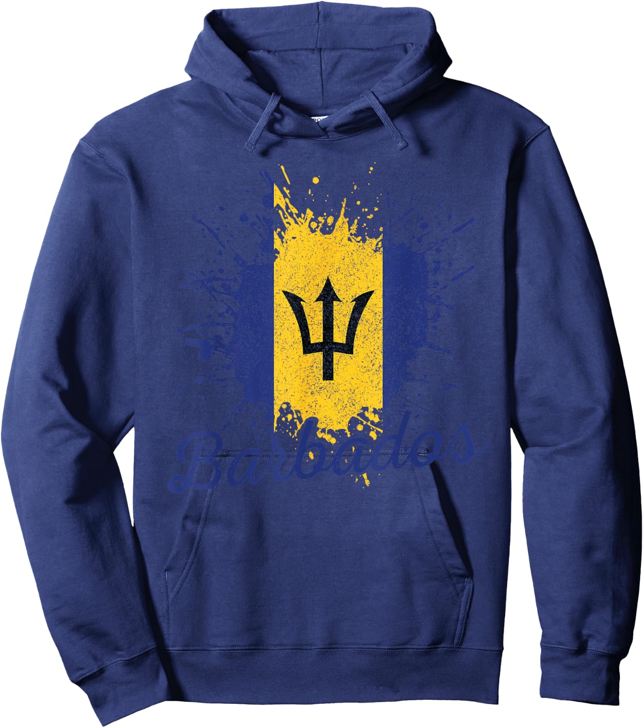 Barbados Flag Barbadian Bajan Pride Gift Hoodie - Hoodie | Navy