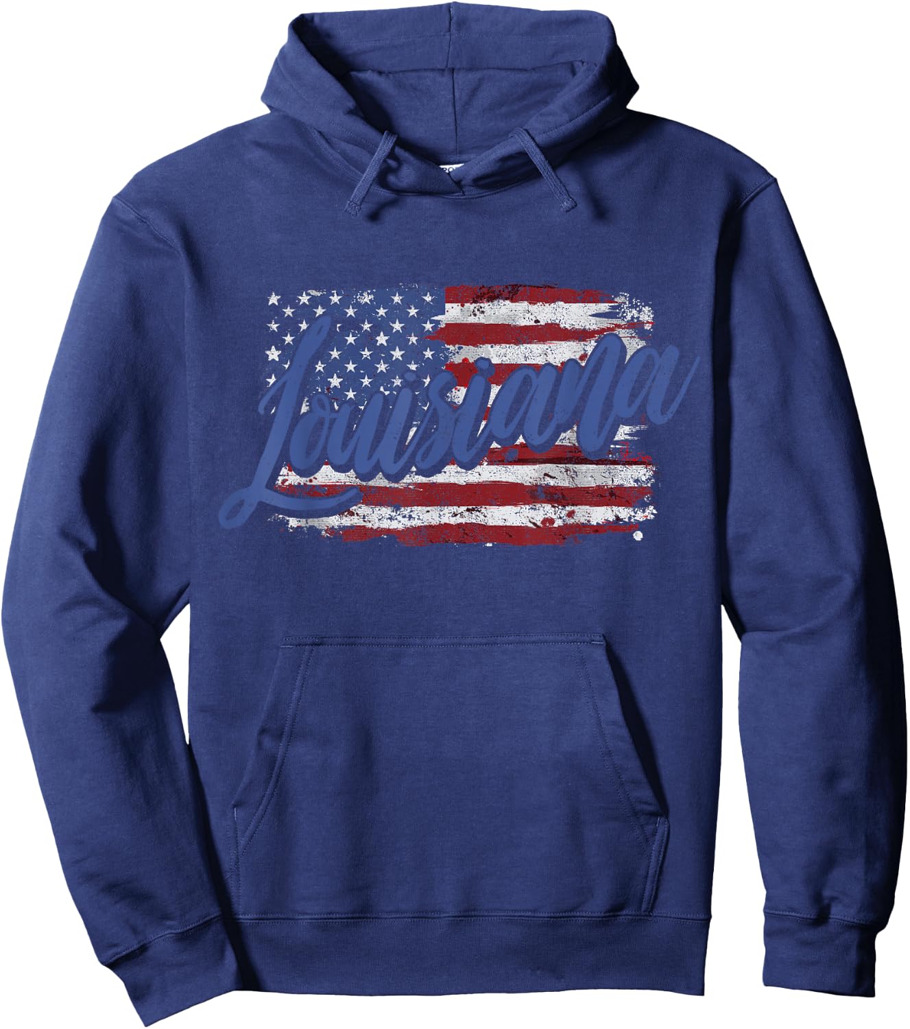 Louisiana Vintage Hoodie - Hoodie | Navy