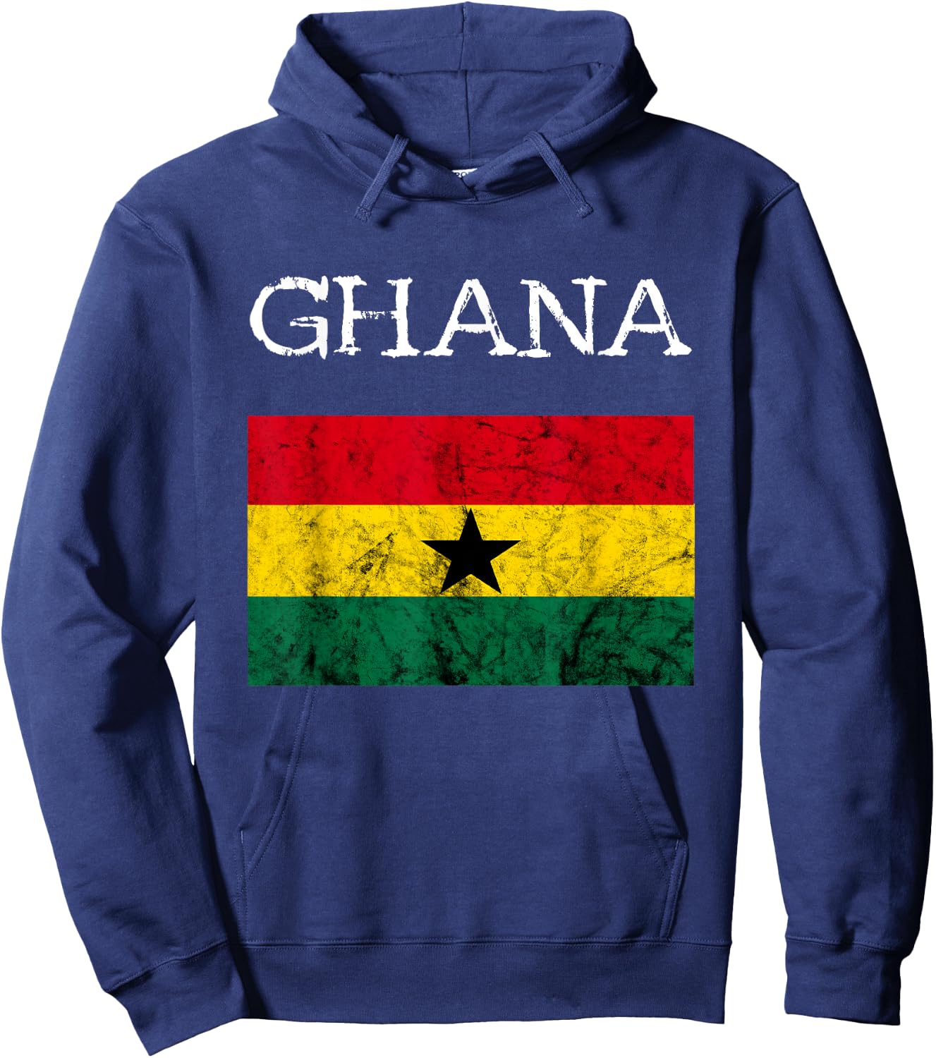 Ghana Flag Ghanaian Flag African Ghanaian Roots Hoodie - Hoodie | Navy