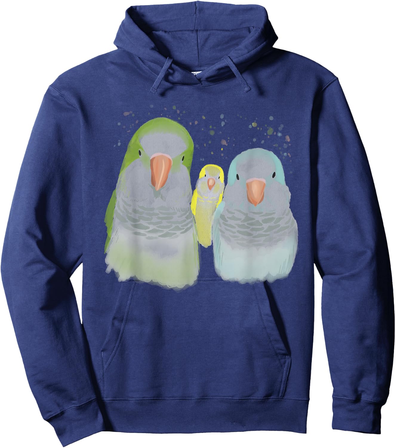Funny Quaker Parrot Hoodie - Hoodie | Navy