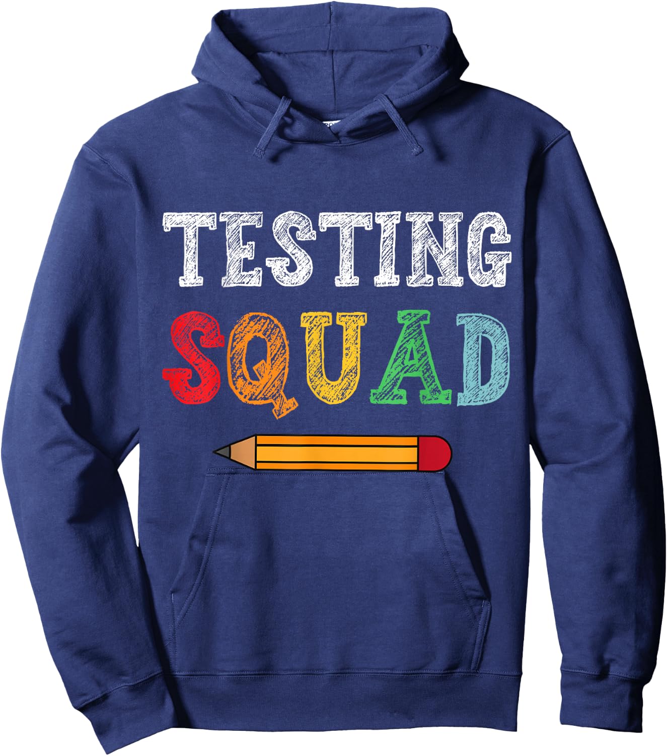 Testing Squad Costume Test Day Teacher Student Funny School Hoodie - Hoodie | Navy