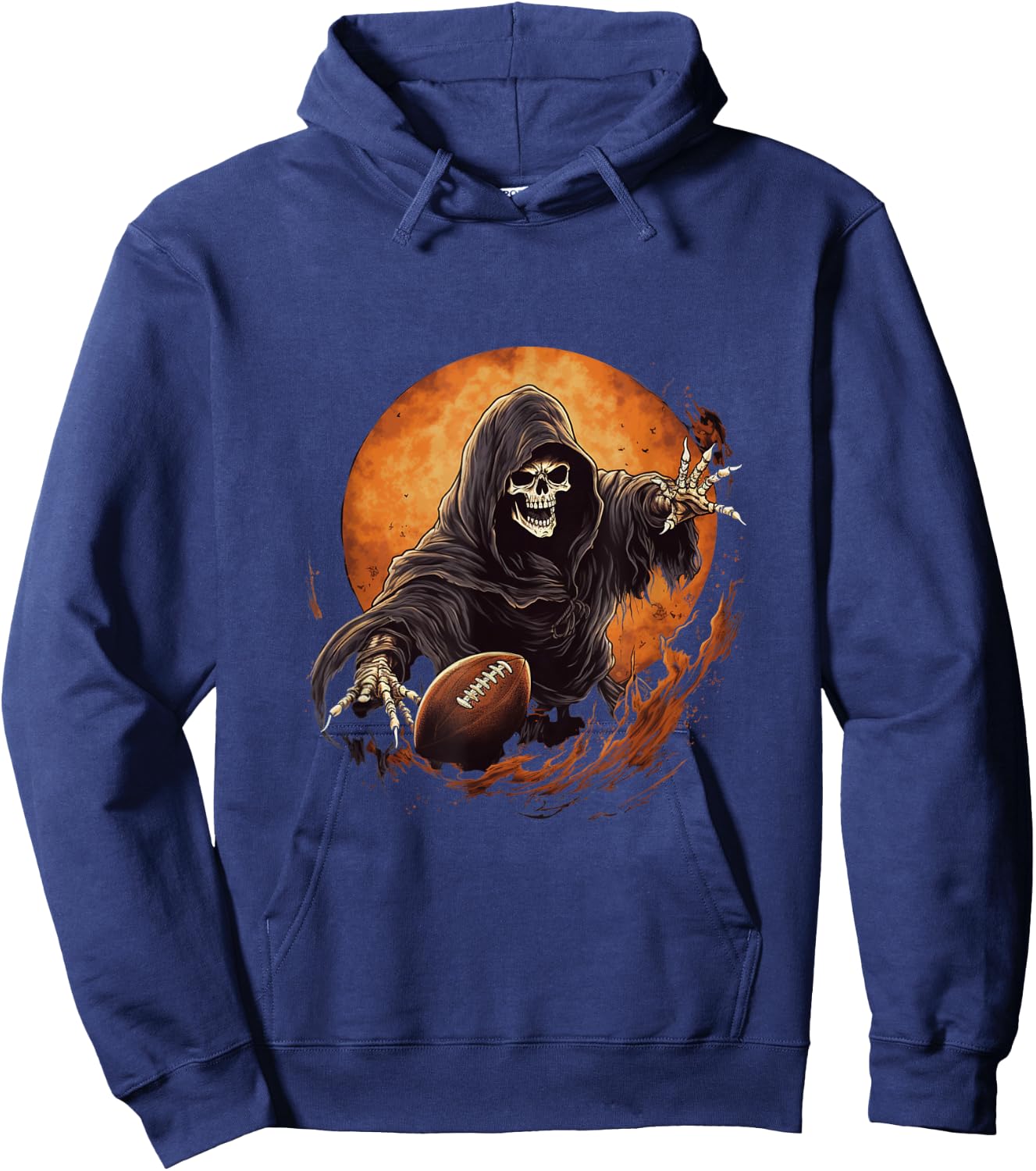 American Football Grim Reaper Hoodie - Hoodie | Navy