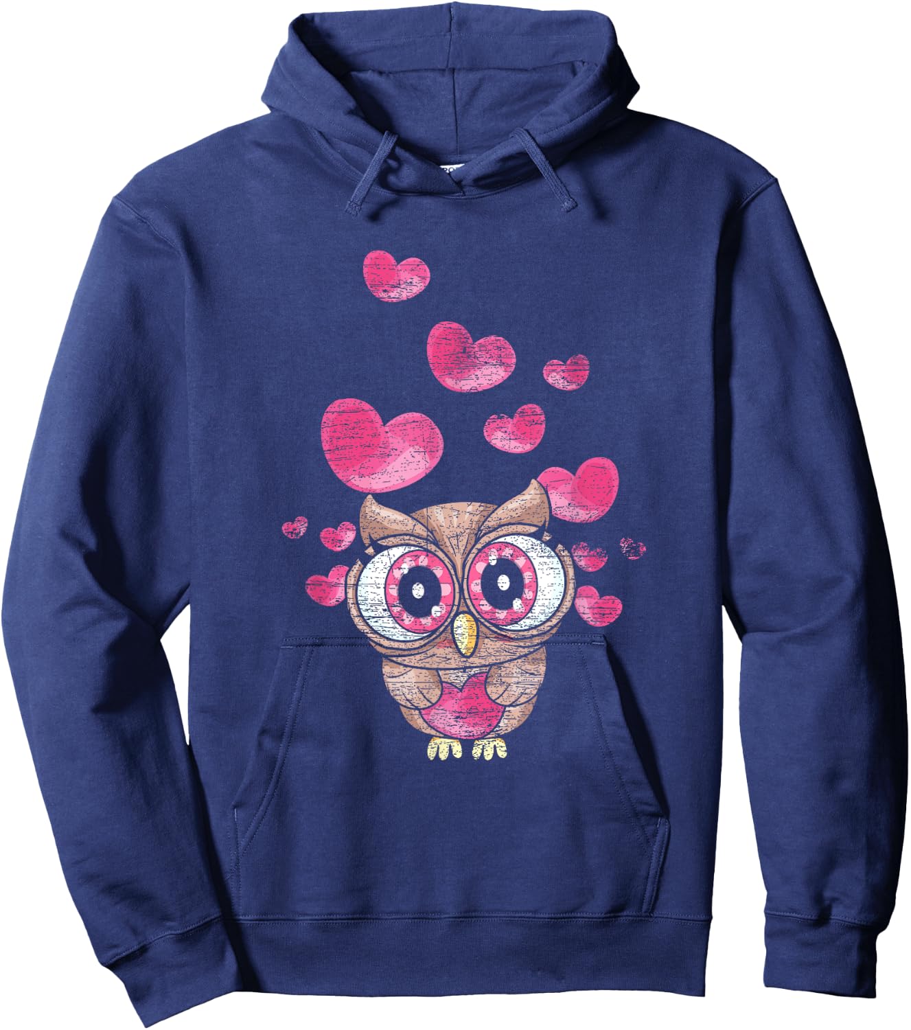 Cute Bird Women Girls Kids Owl Hoodie - Hoodie | Navy