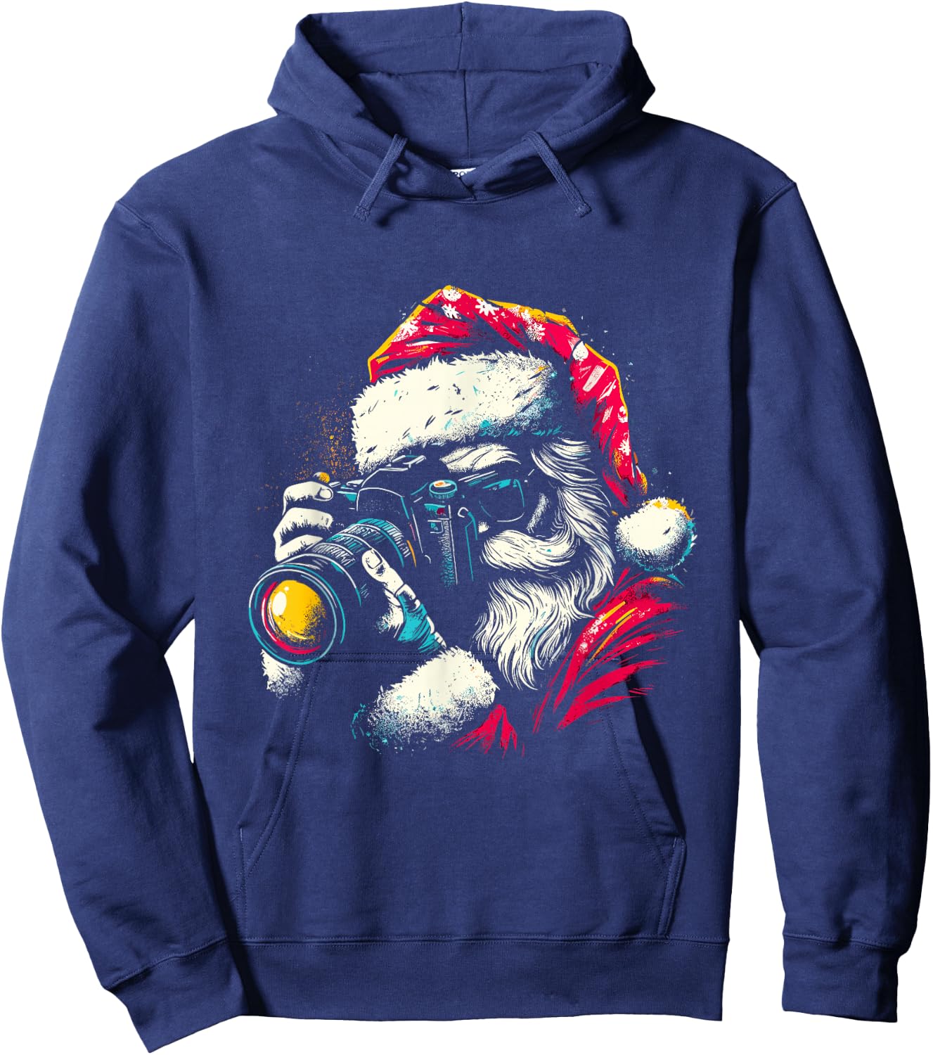 Santa Claus Photographer - Vintage Christmas Costume Lover Hoodie - Hoodie | Navy