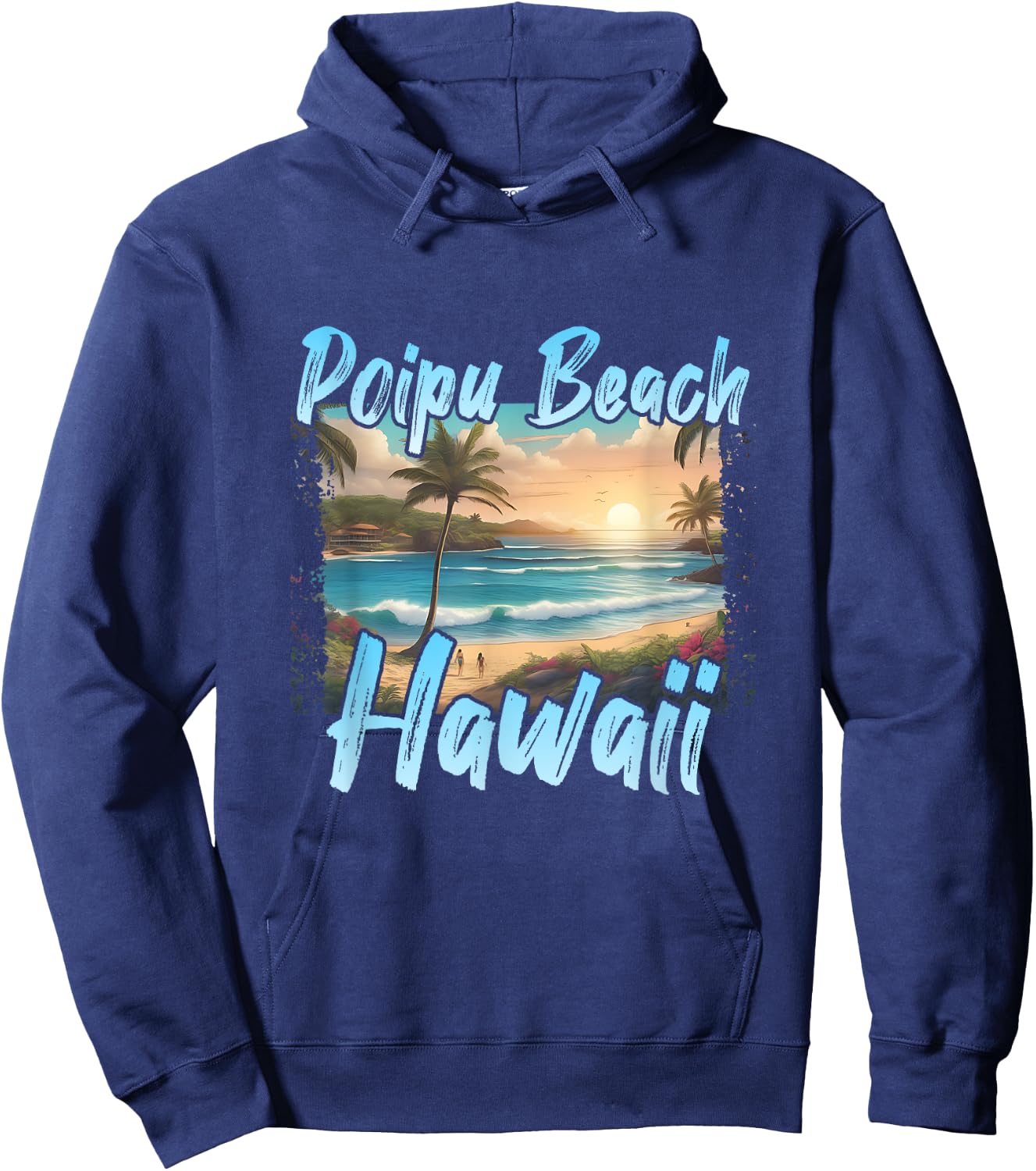 Poipu Beach Sunset Women Kids Hoodie - Hoodie | Navy