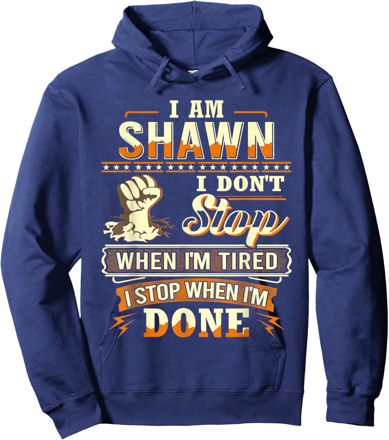 I am Shawn Shirt Personalized Shawn First Name Hoodie - Hoodie | Navy